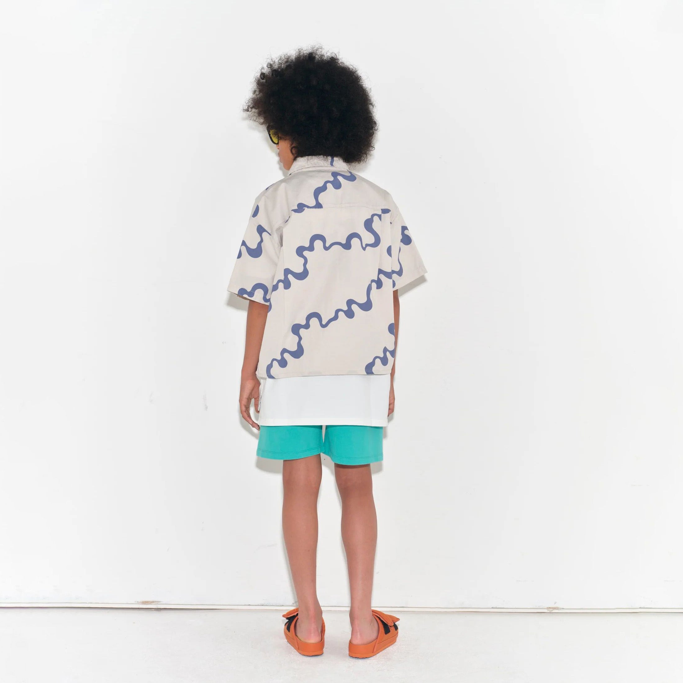 Boys & Girls Green Cotton Shorts