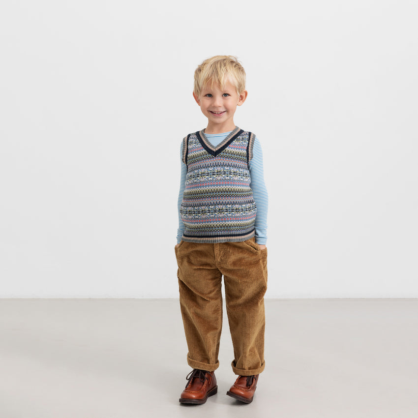 Boys & Girls Blue Stripes T-Shirt