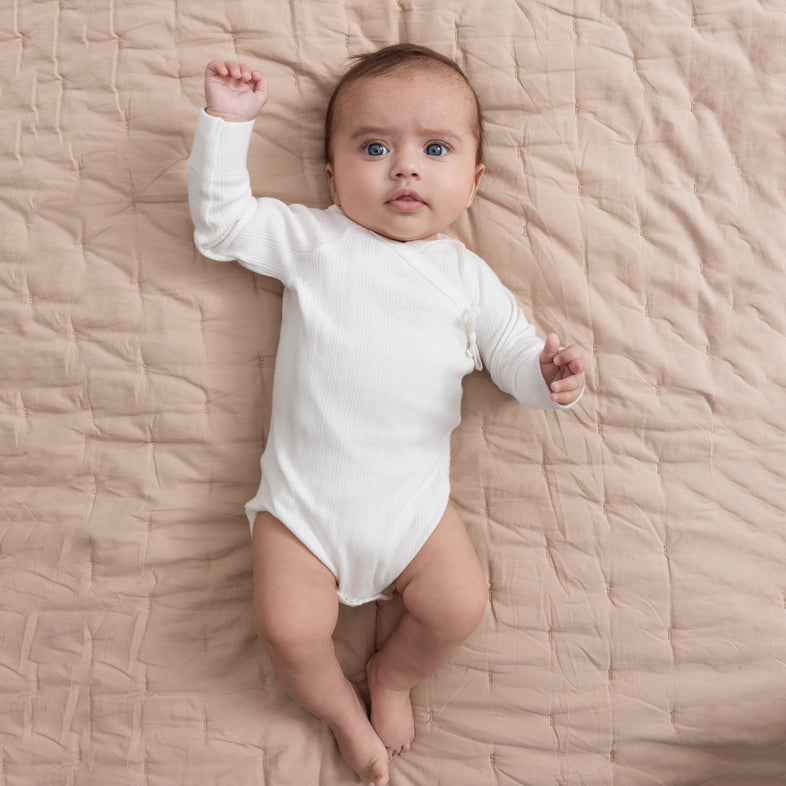 Baby Boys & Girls White Babysuit