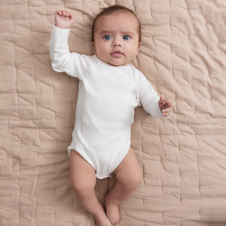 Baby Boys & Girls White Babysuit