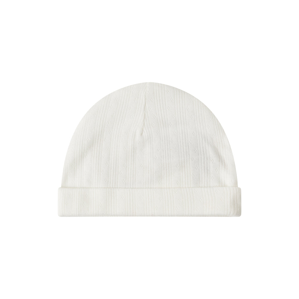Baby Boys  & Girls White Cotton Hat