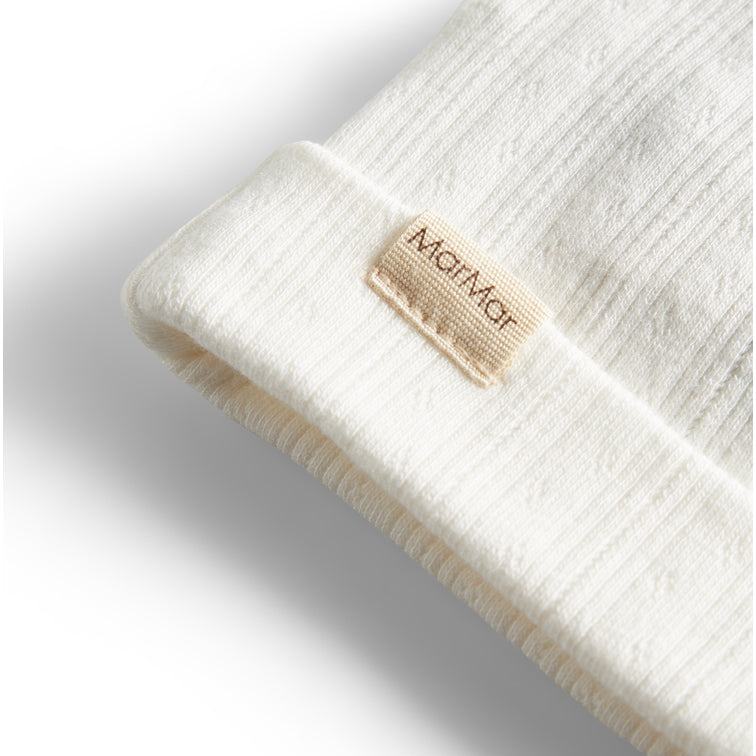 Baby Boys  & Girls White Cotton Hat
