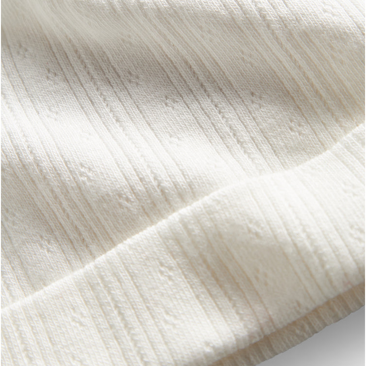 Baby Boys  & Girls White Cotton Hat