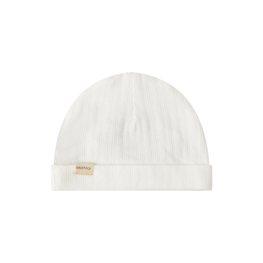 Baby Boys  & Girls White Cotton Hat