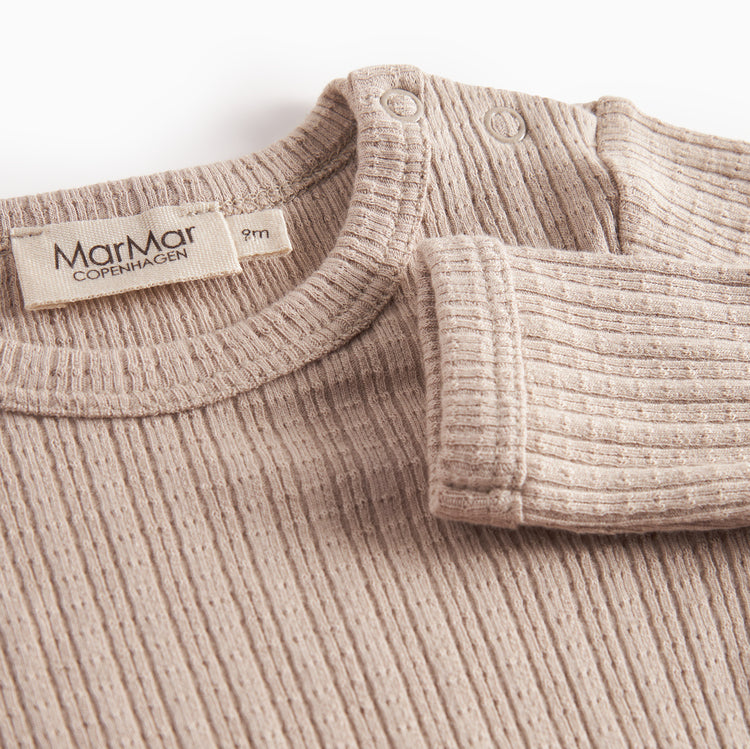 Baby Boys & Girls Beige Babysuit