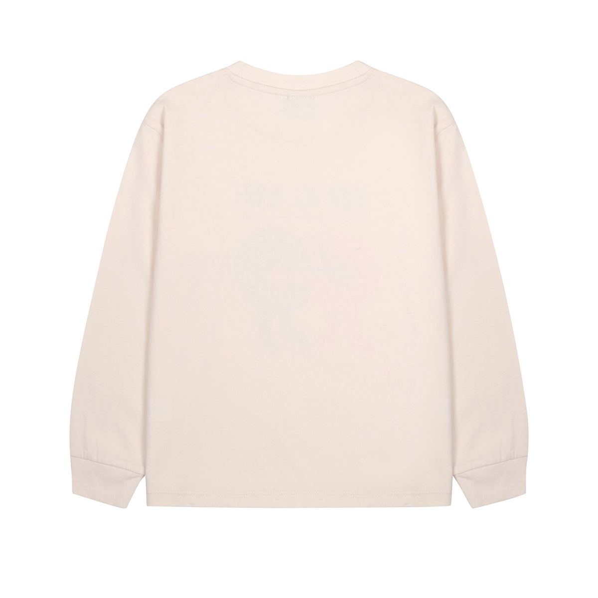 Boys & Girls White Printed Cotton Long Sleeves T-Shirt