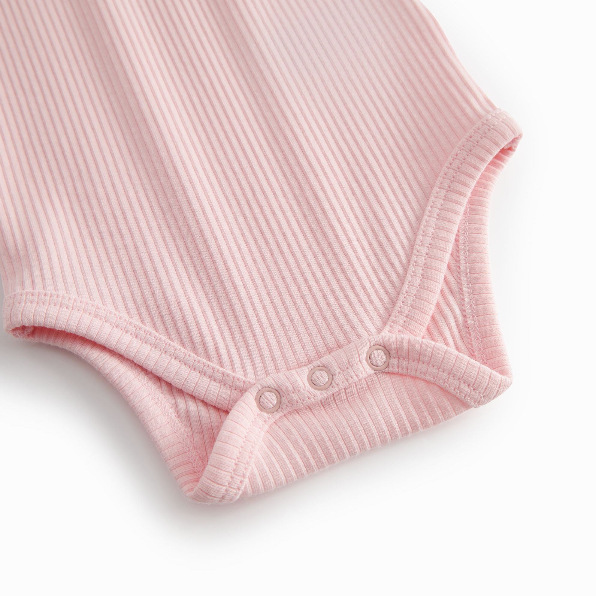 Baby Boys & Girls Light Pink Cotton Babysuit