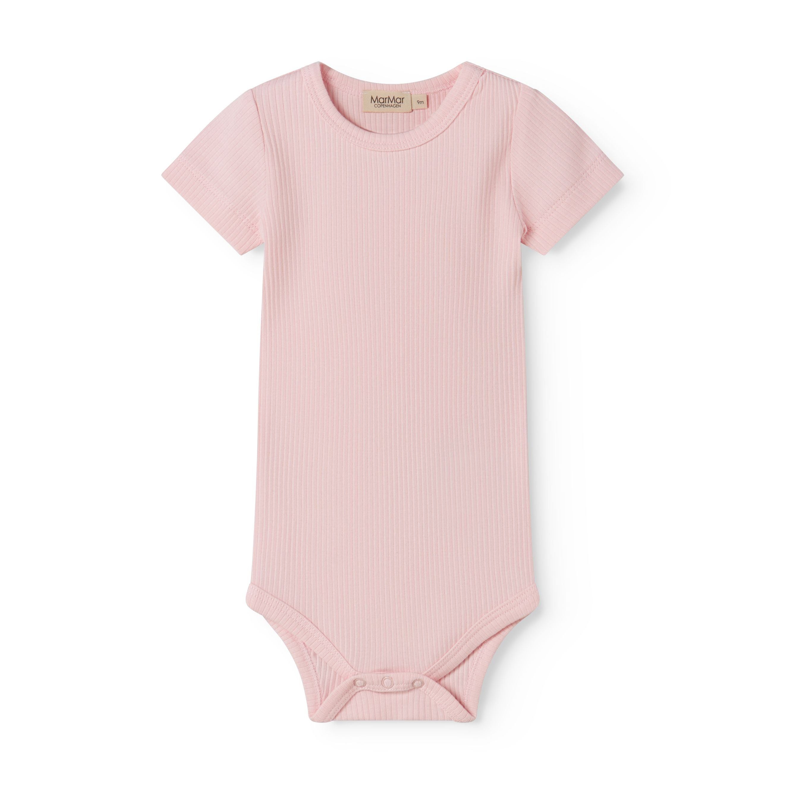 Baby Boys & Girls Light Pink Cotton Babysuit