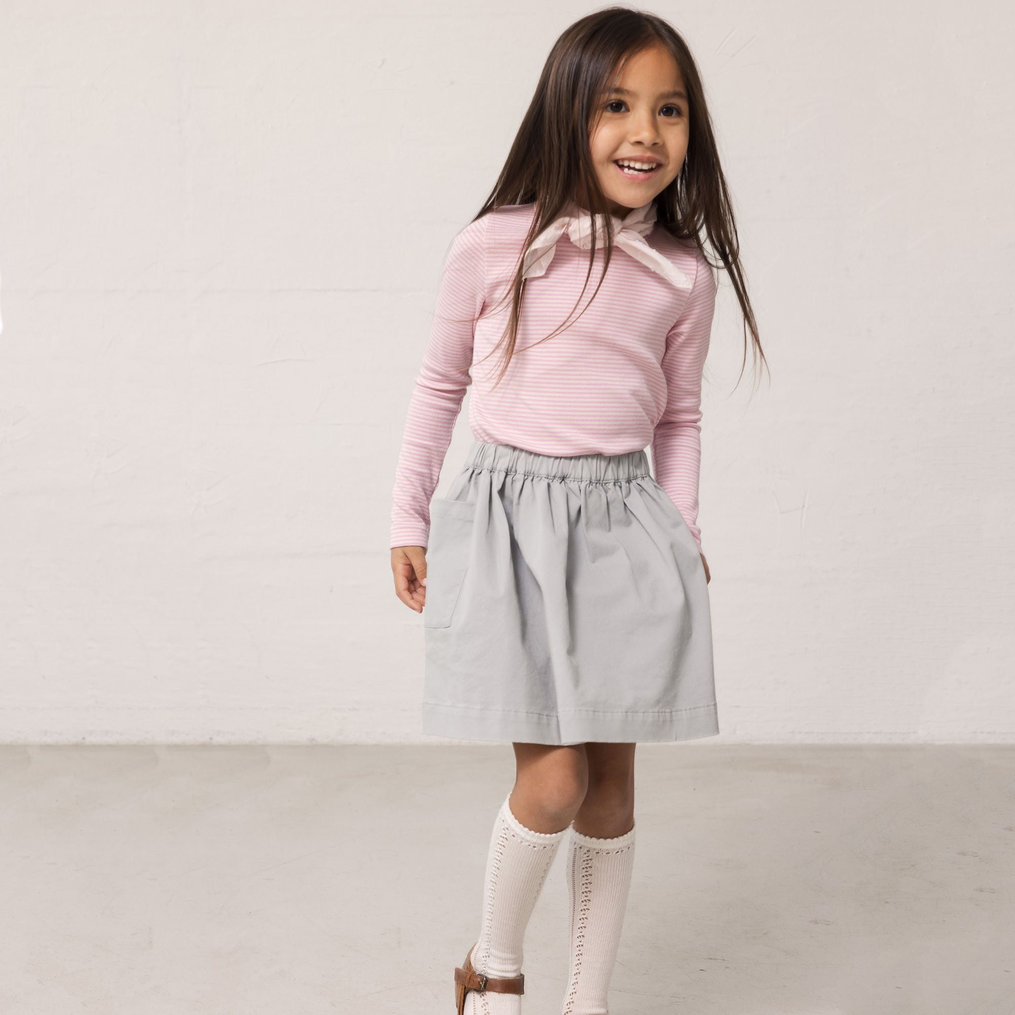 Girls Pink Stripes T-Shirt