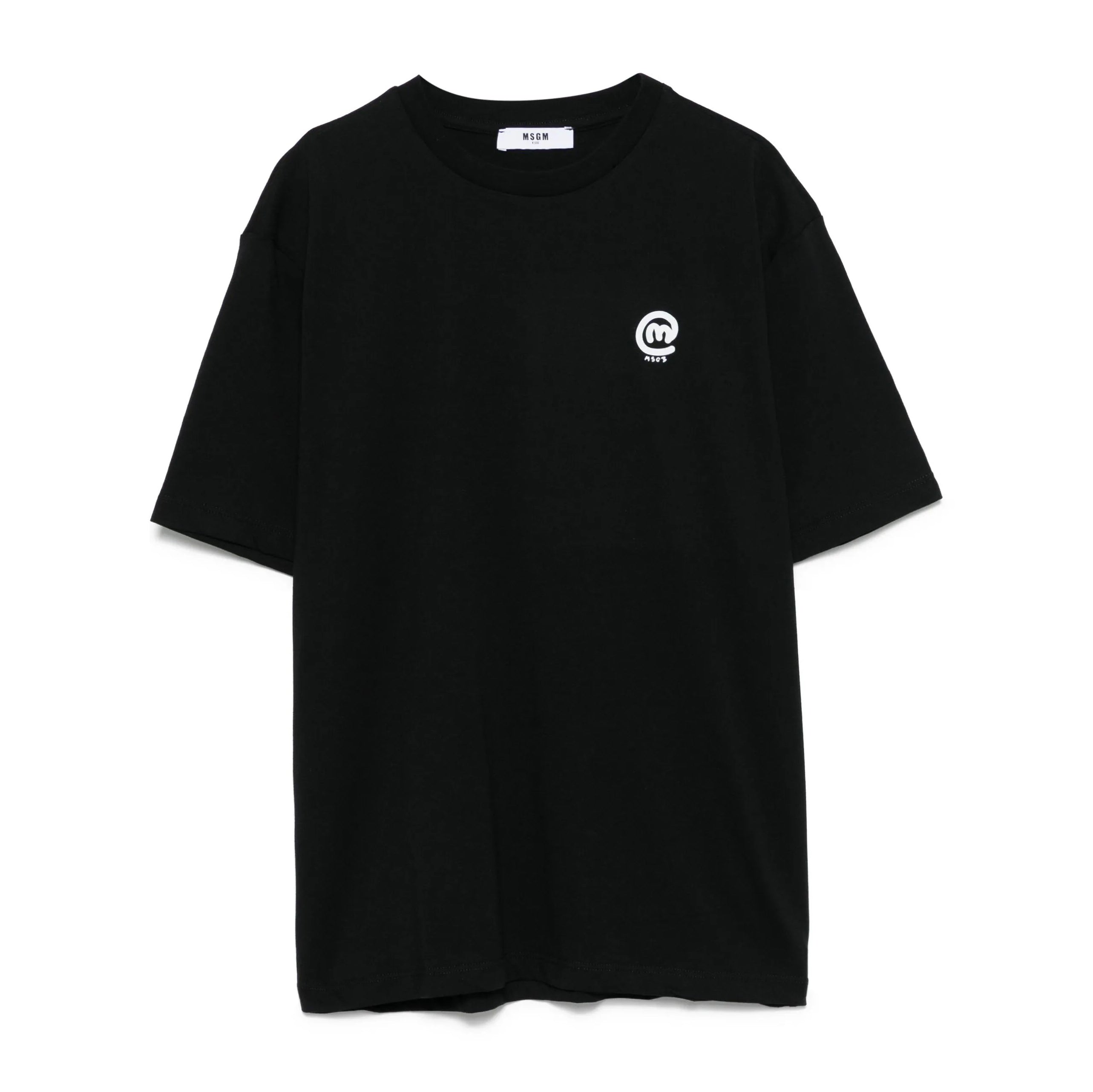 Boys Black Graphic Printed Cotton T-Shirt