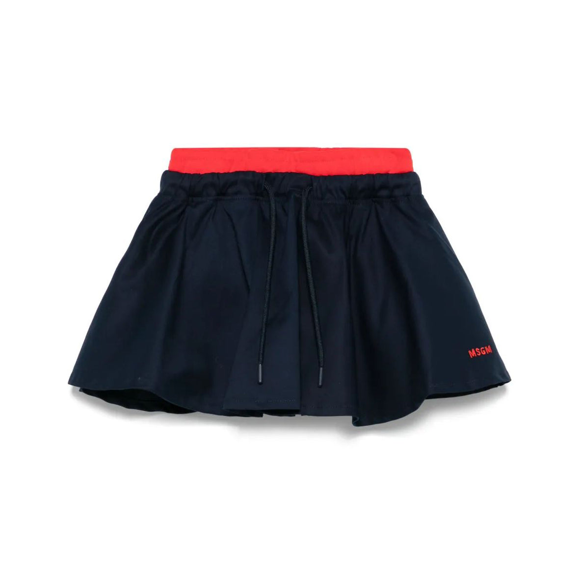 Girls Navy Cotton Skirt