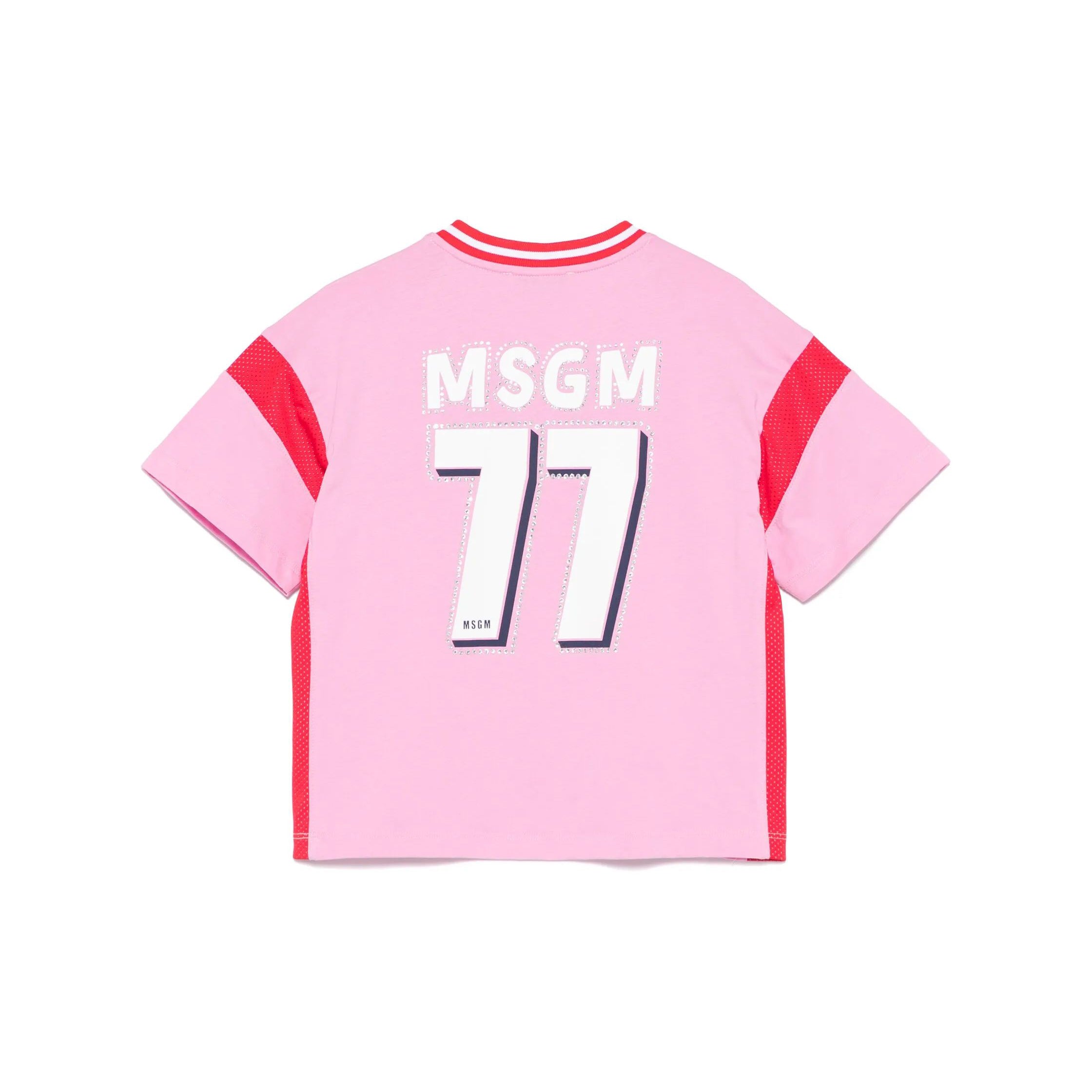 Girls Pink Cotton Jersey T-Shirt