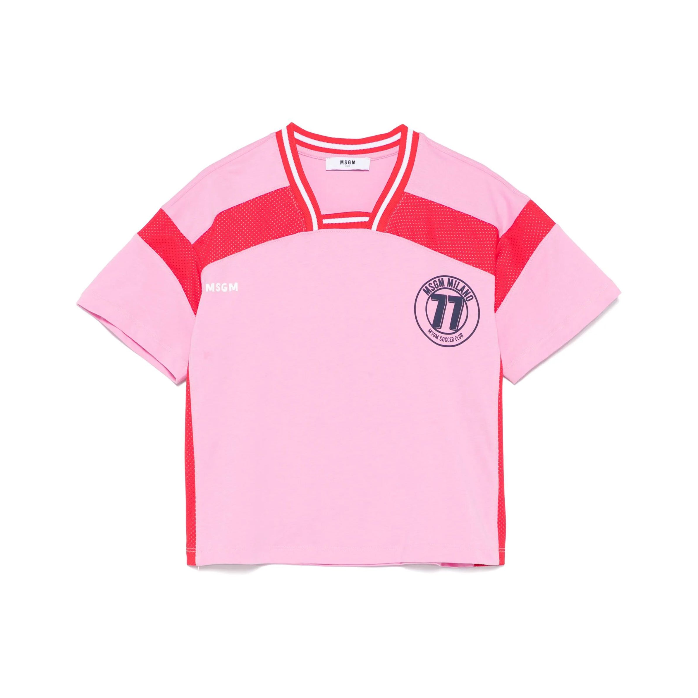 Girls Pink Cotton Jersey T-Shirt