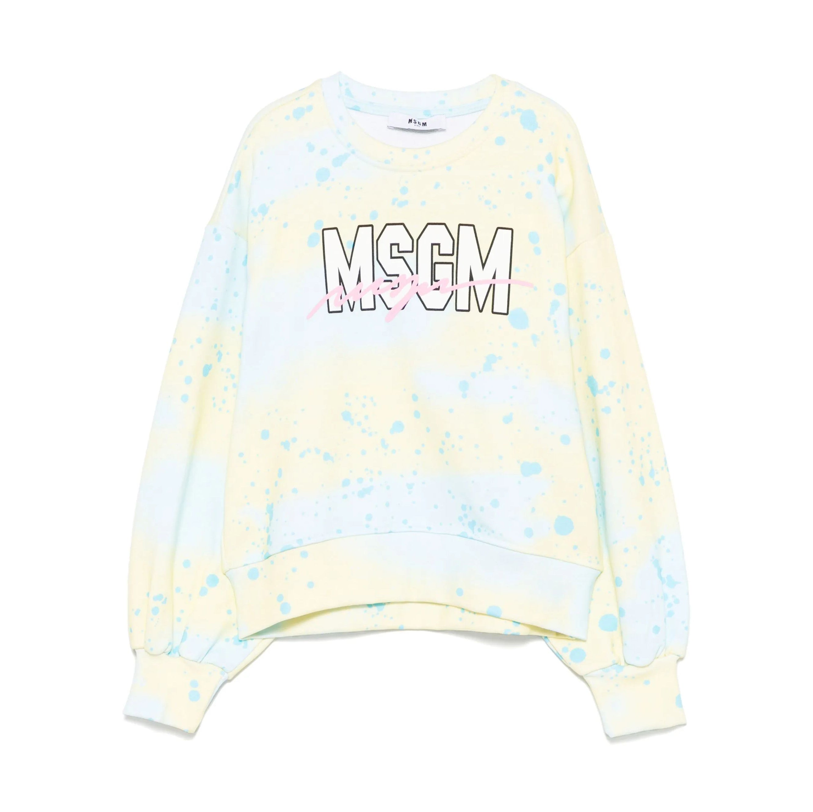 Girls Multicolor Logo Cotton Sweatshirt