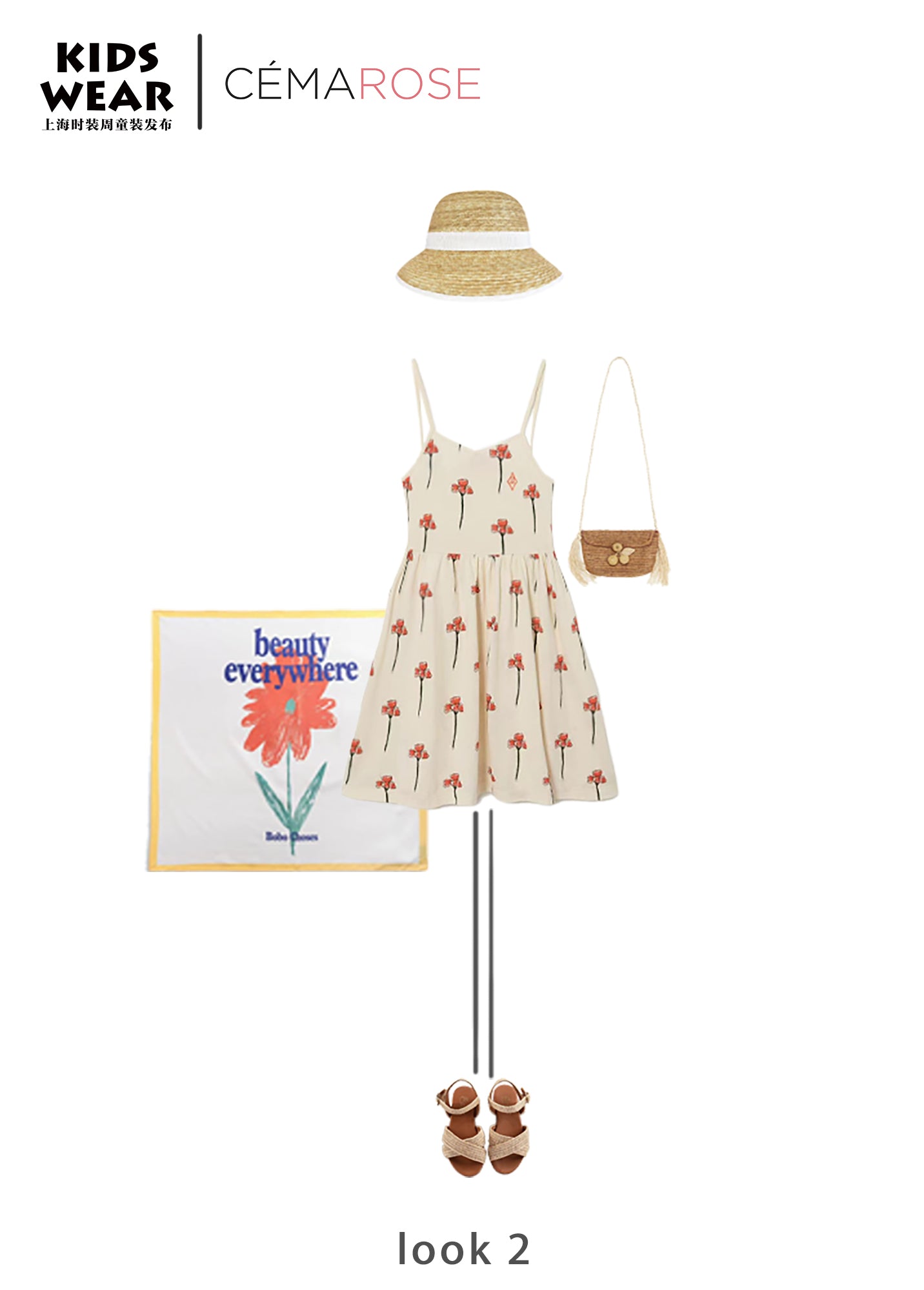 Girls Raphia Shoulder Bag