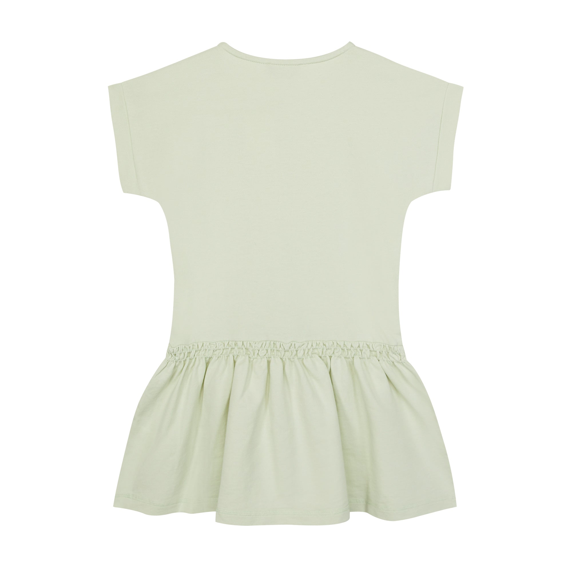Girls Light Green Cotton Dress