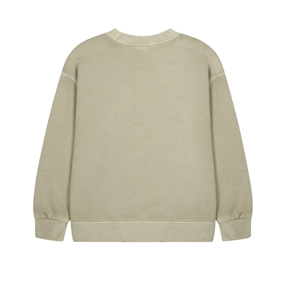 Boys & Girls Light Khaki Printed Cotton Sweatshirt