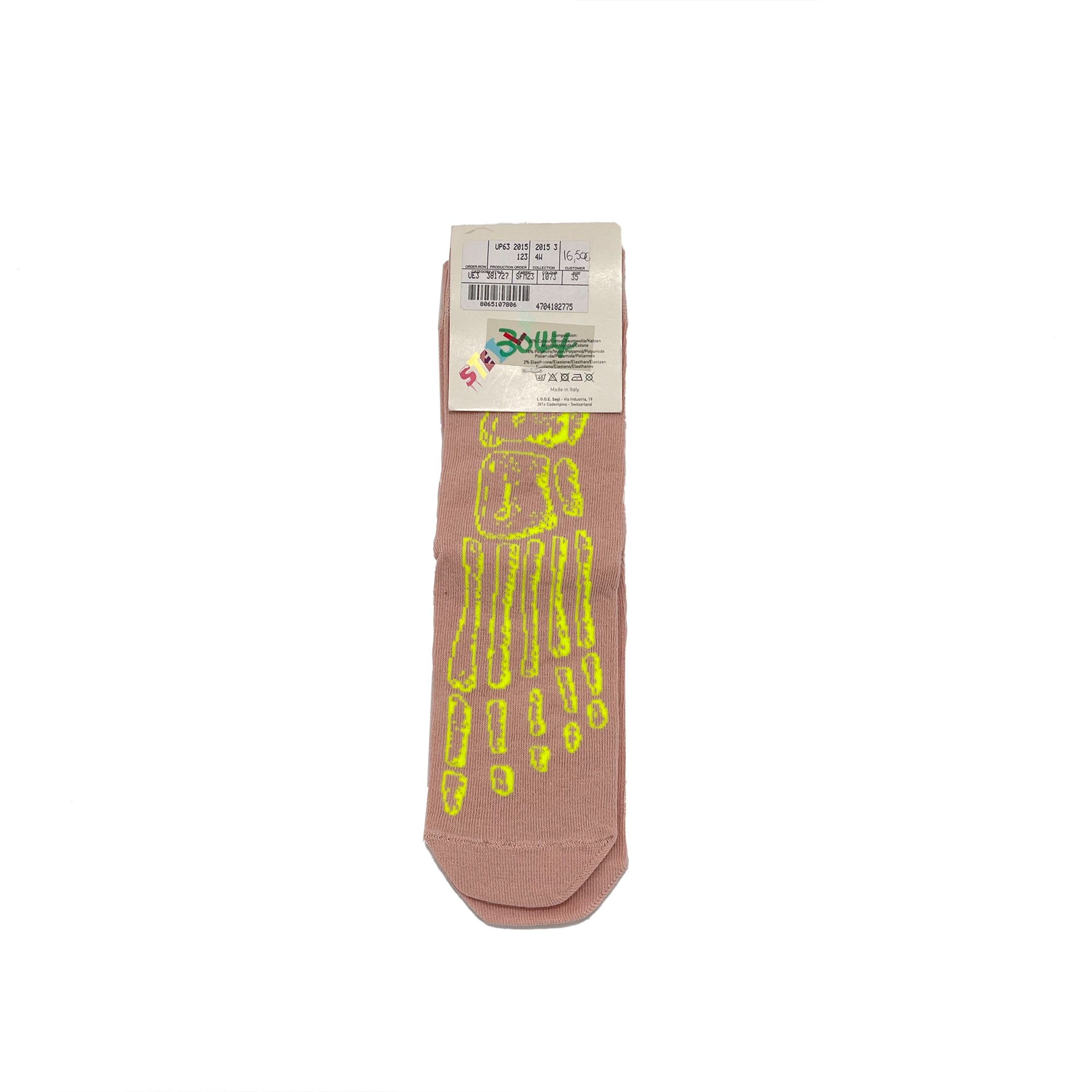 Boney Boys Pink Cotton Socks With Skeleton