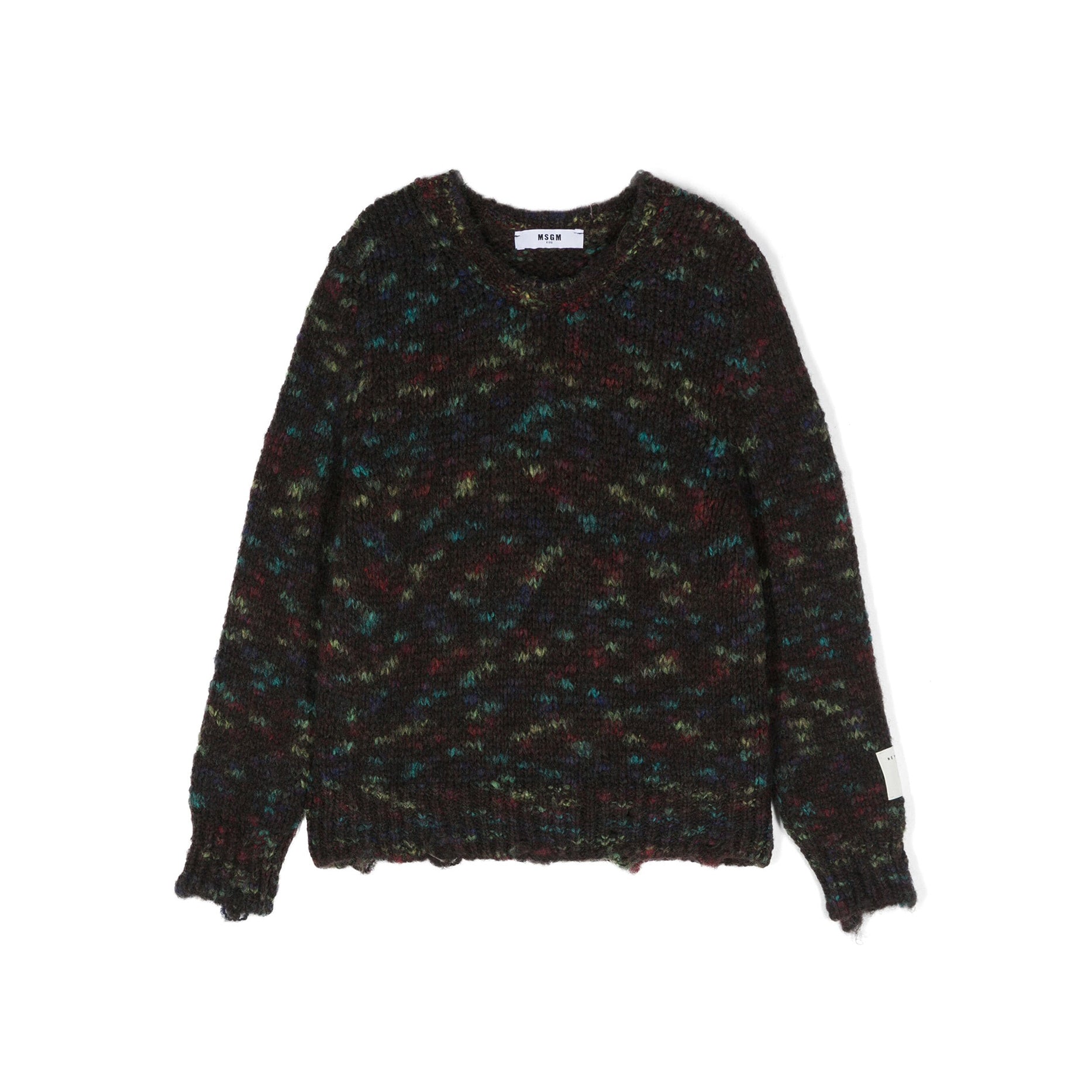 Boys & Girls Army Green Knit Sweater