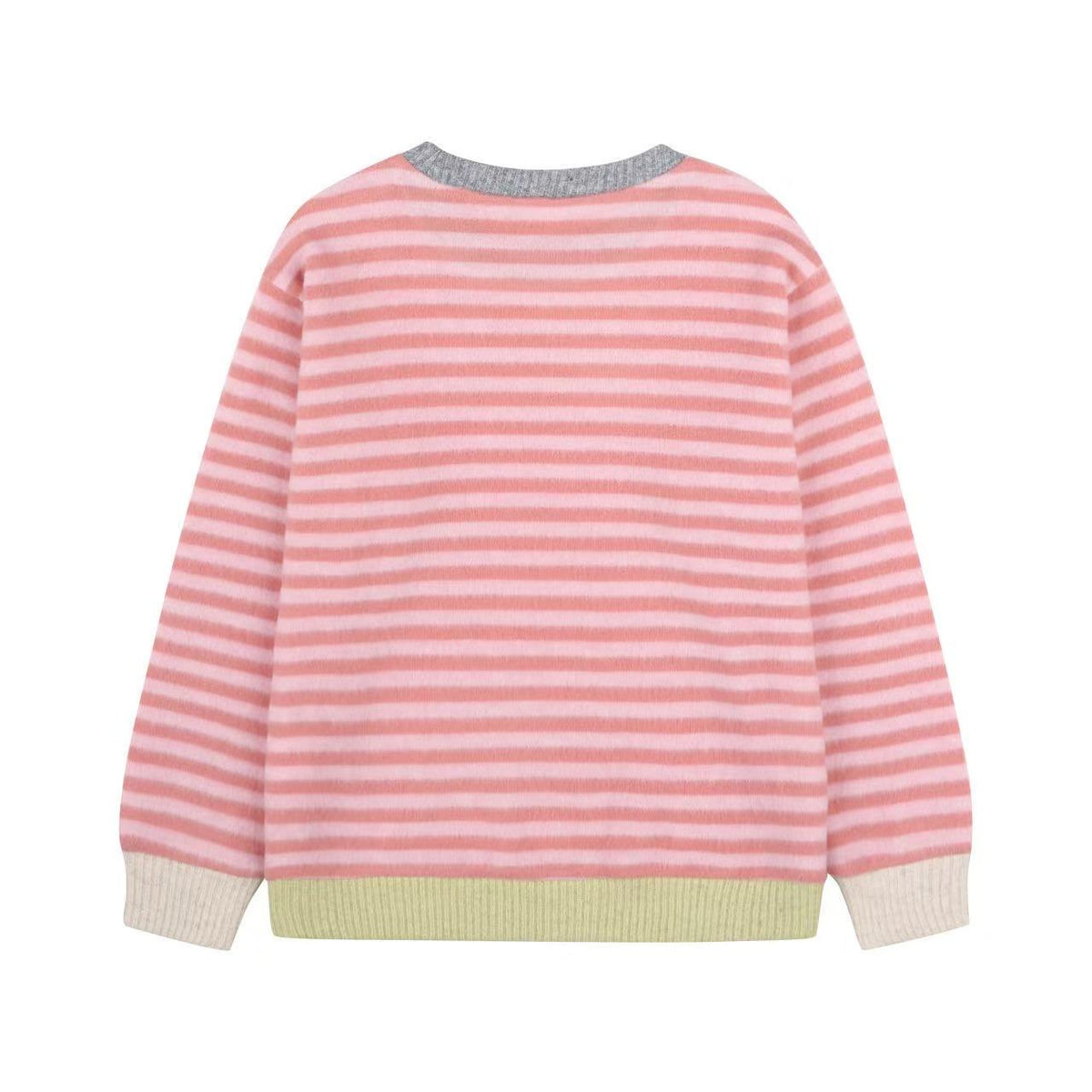 Boys & Girls Pink Stripes Knit Sweater