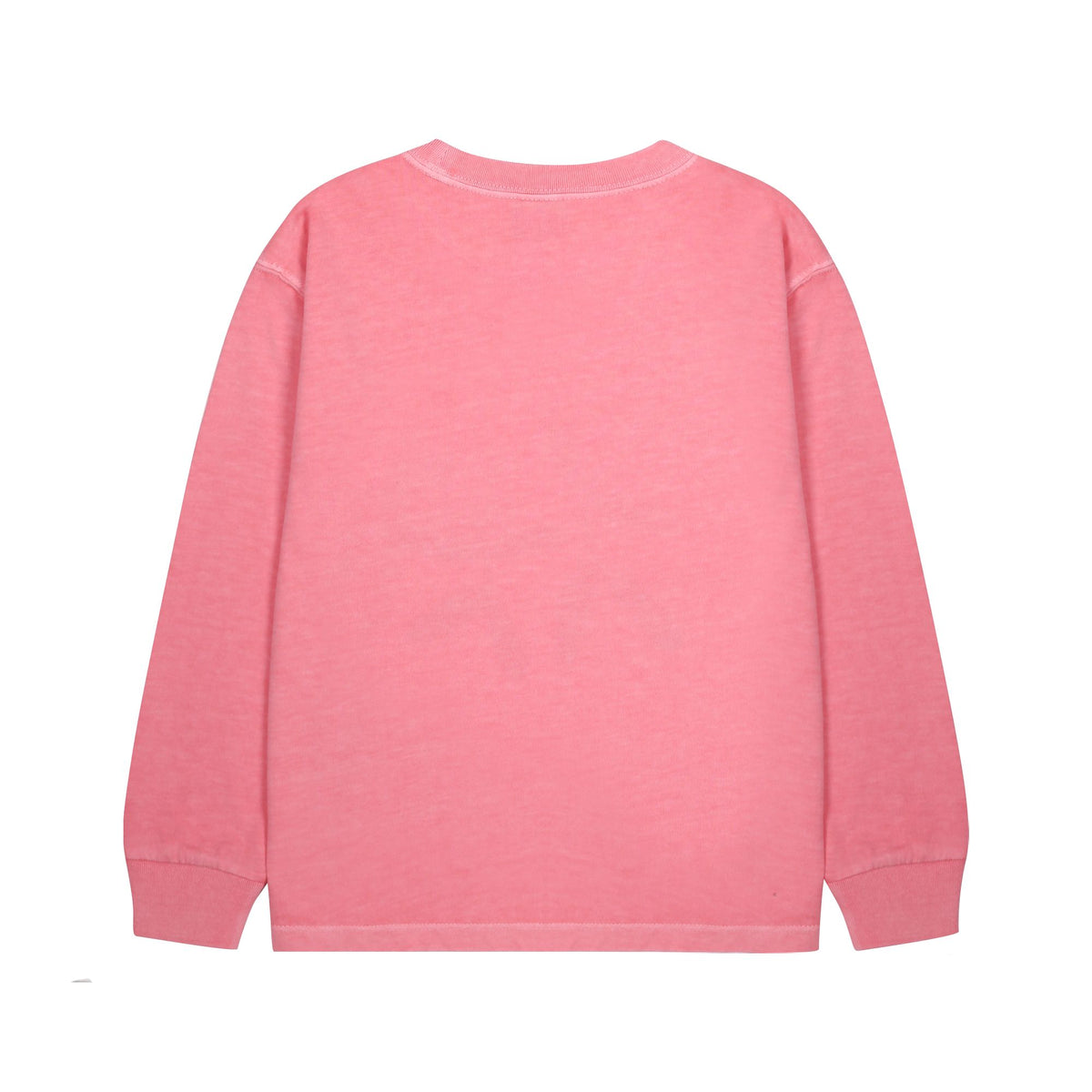 Boys & Girls Pink Printed Cotton Long Sleeves T-Shirt