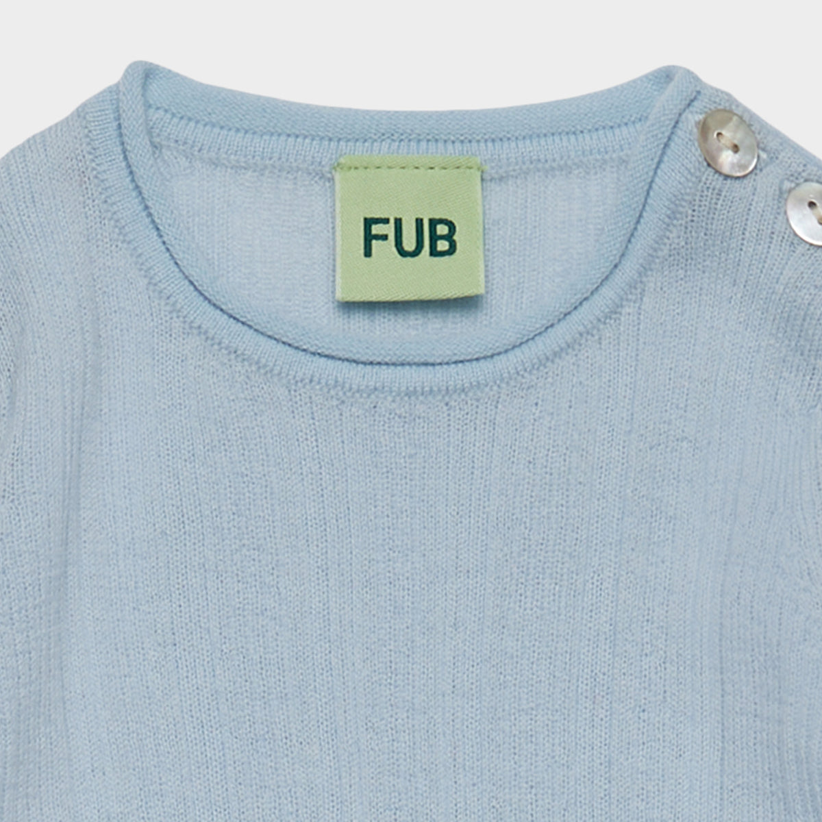 Baby Boys & Girls Light Blue Wool Babysuit