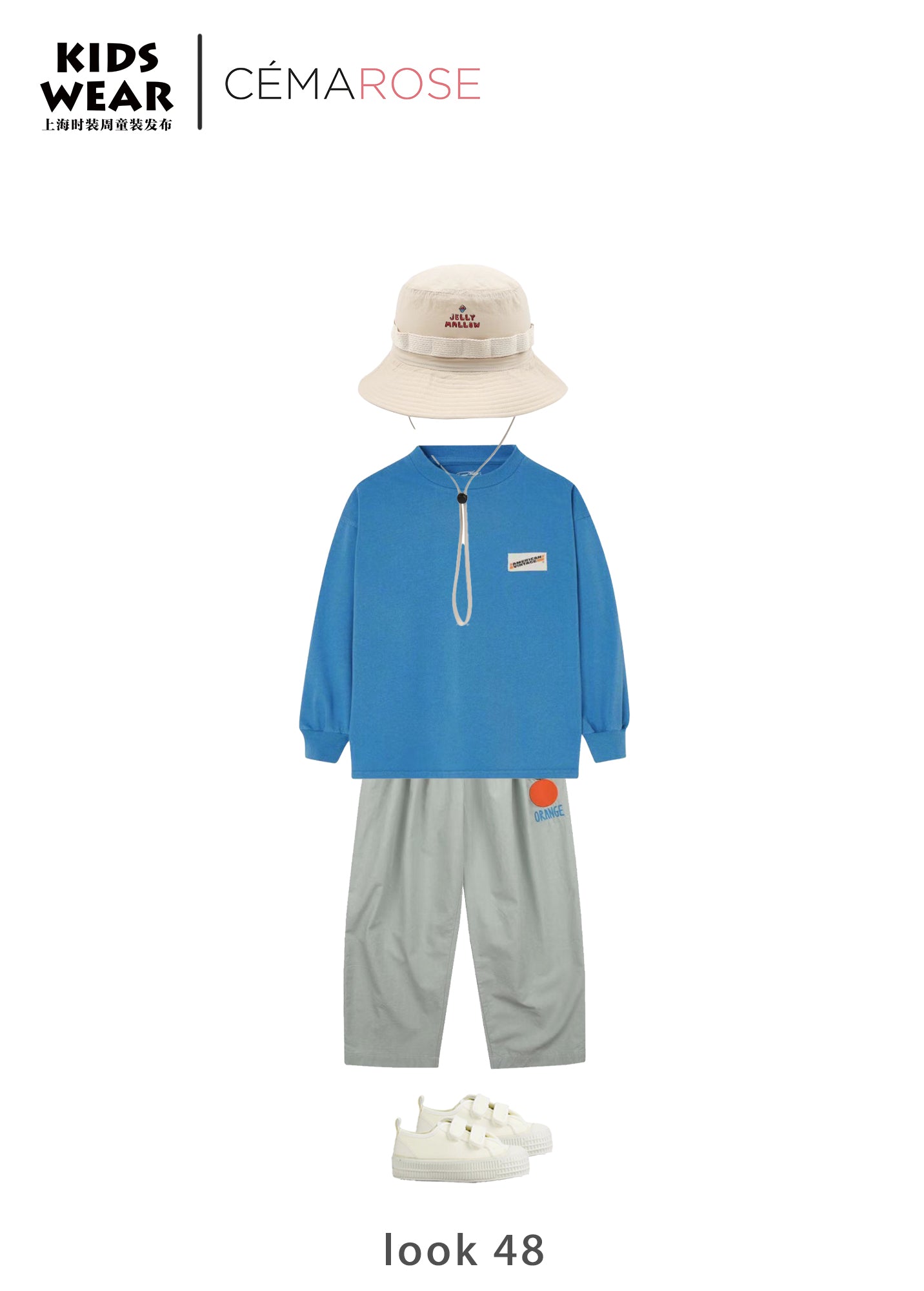 Boys & Girls Beige Logo Bucket Hat