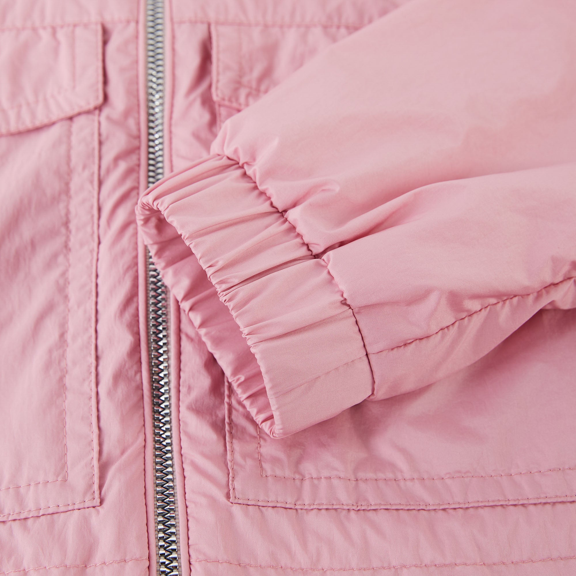 Girls Pink Zip-Up Jacket
