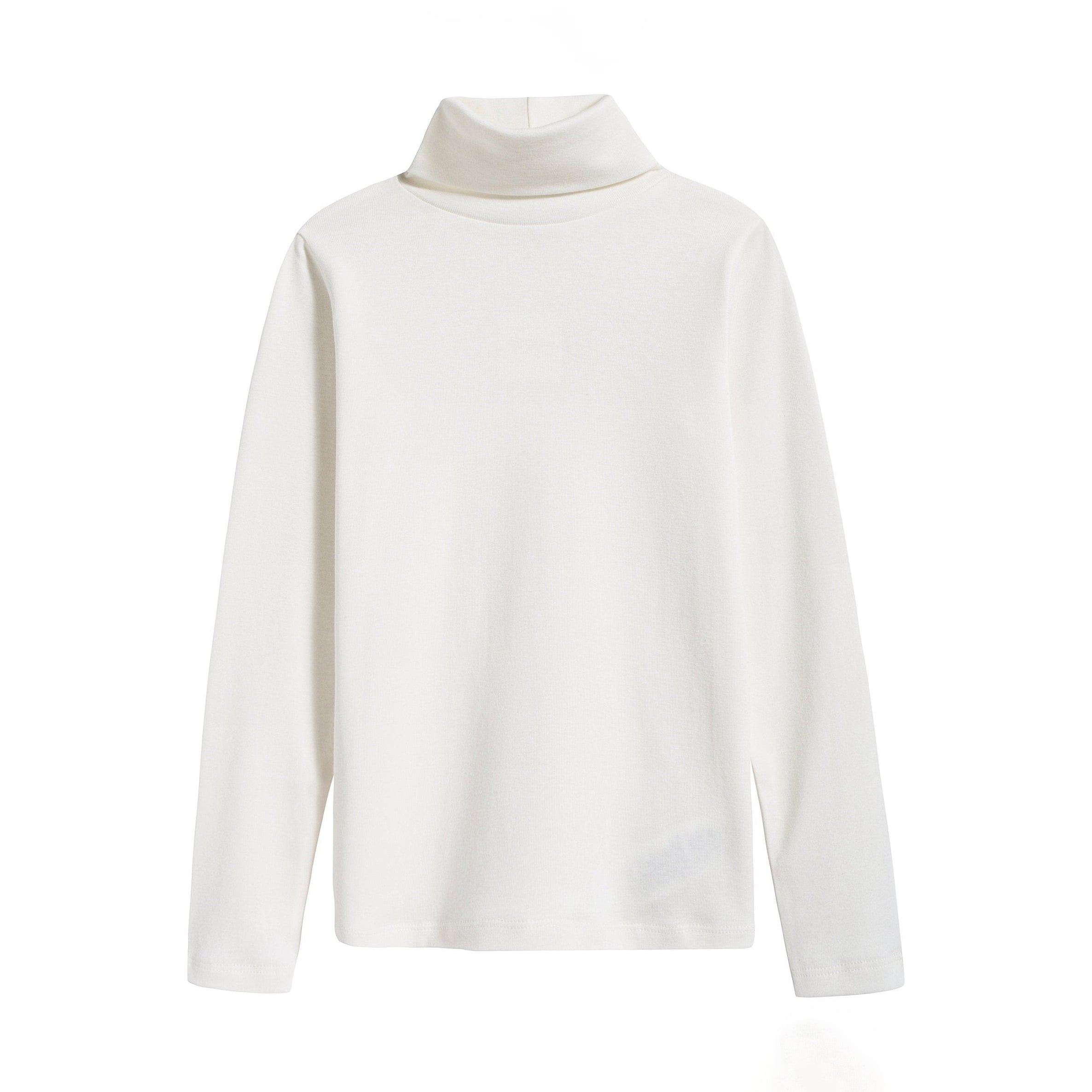 Girls White Cotton T-Shirt