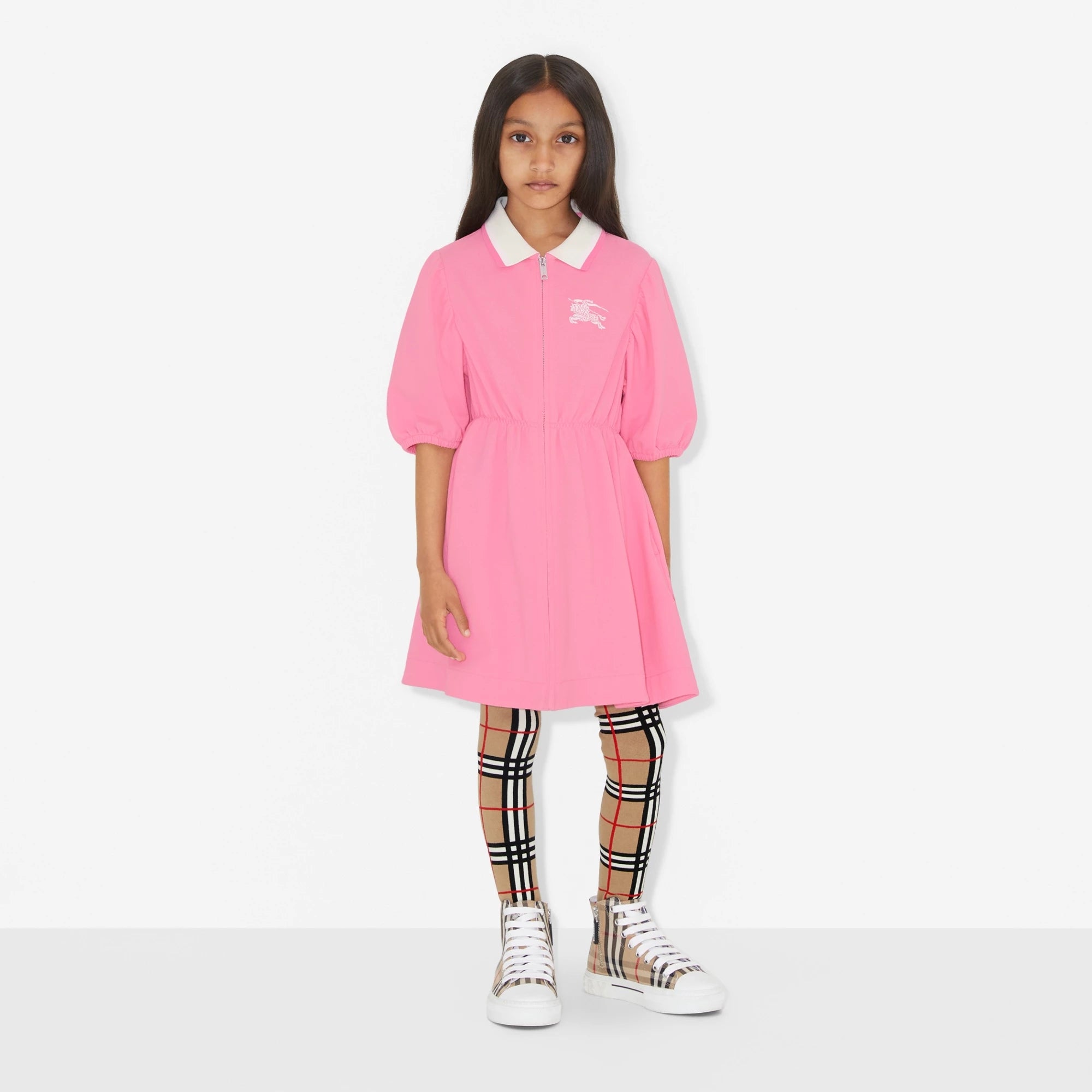 Girls Pink Cotton Dress