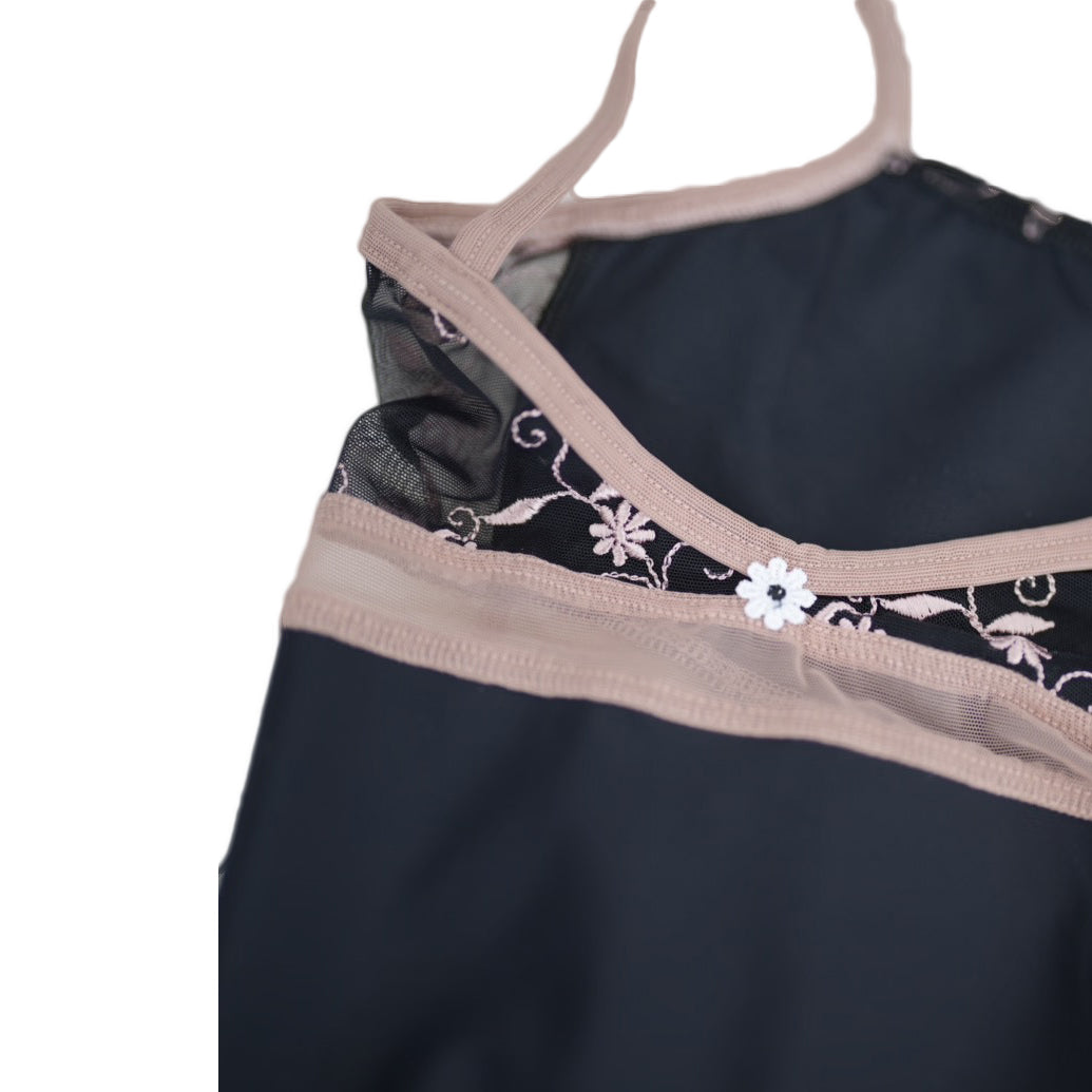 Girls Black"BRIGID"Ballet Onesies(KC17038-C34/L13R+TRD40+TP14)