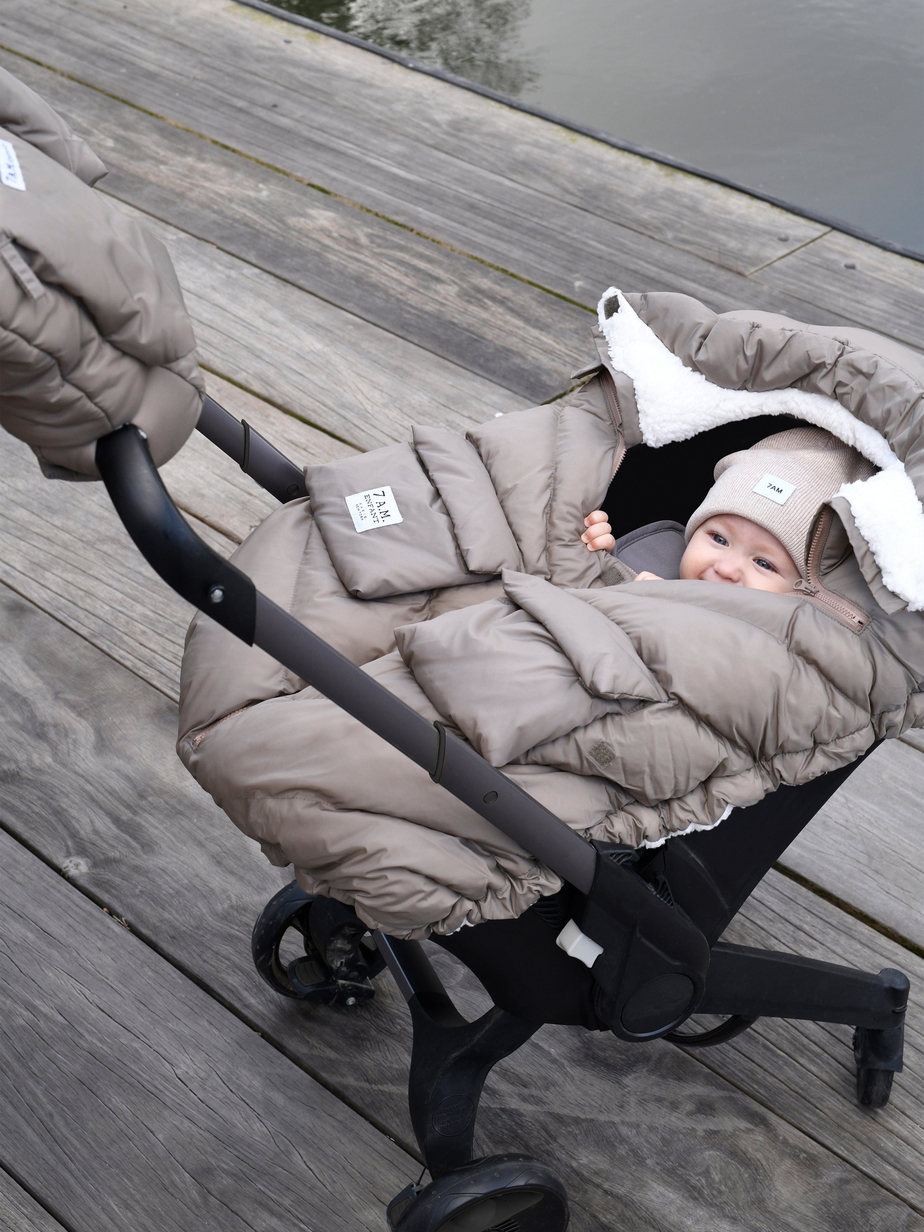 7AM Enfant Baby Car Seat Cocoon-Oslo in Beige
