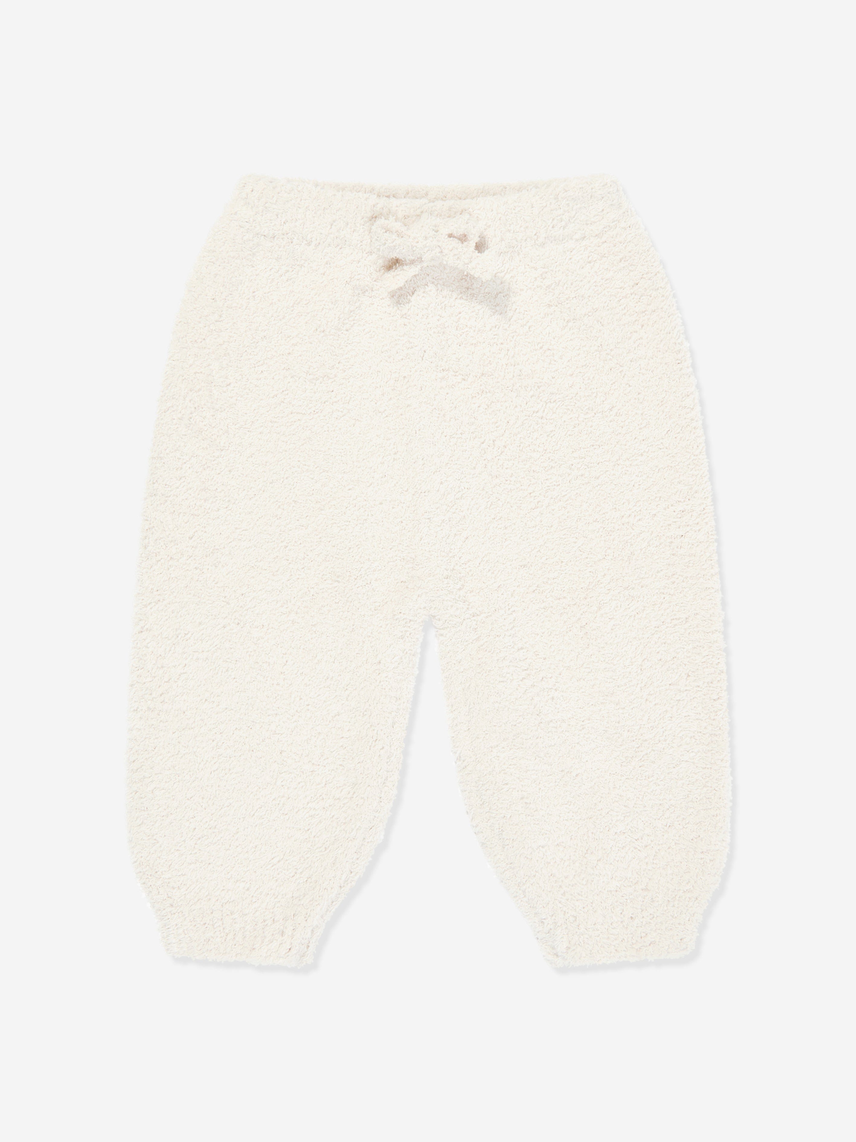 7AM Enfant Baby  Fuzzy Boxy Lounge Pants in Ivory