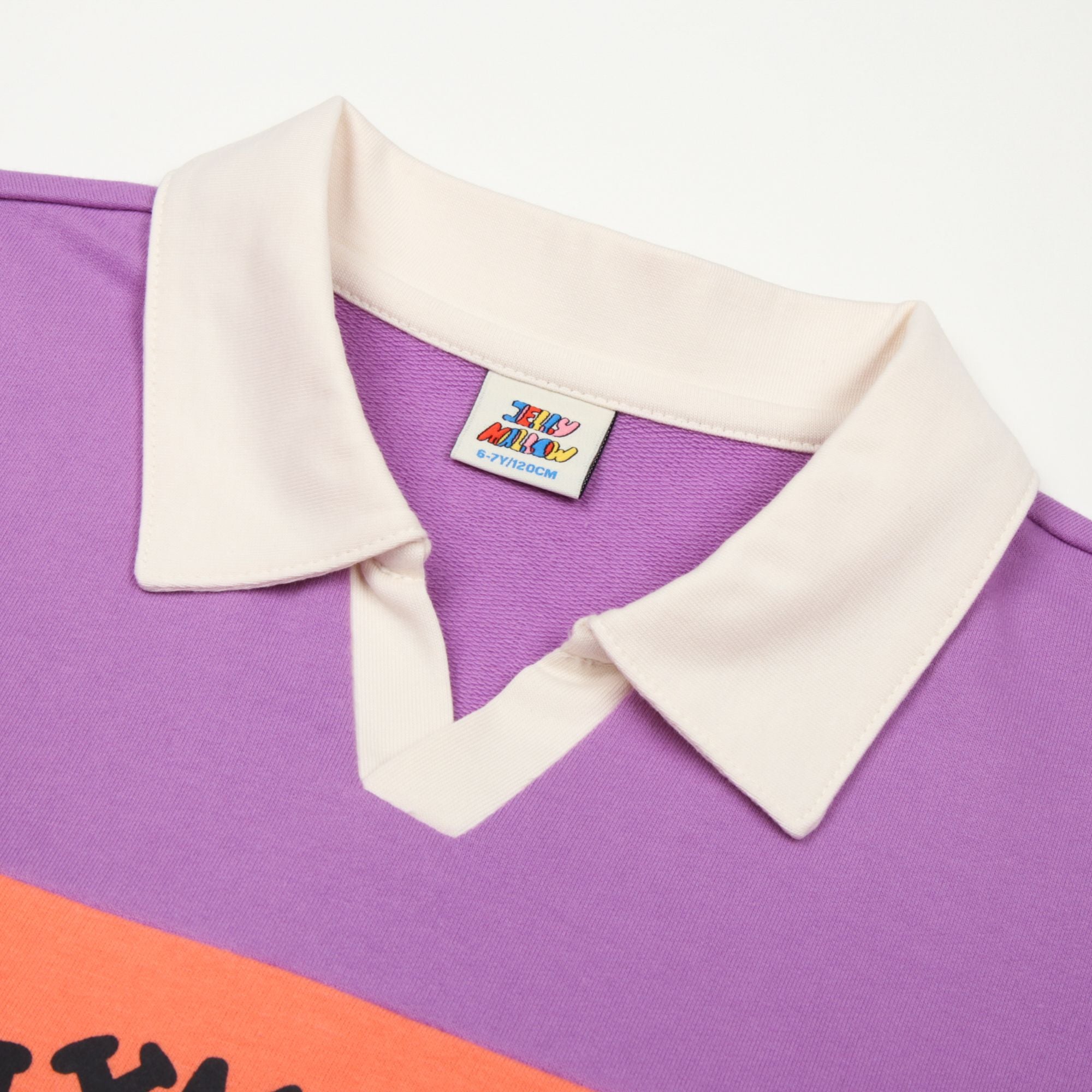 Boys & Girls Purple Logo Cotton Sweatshirt