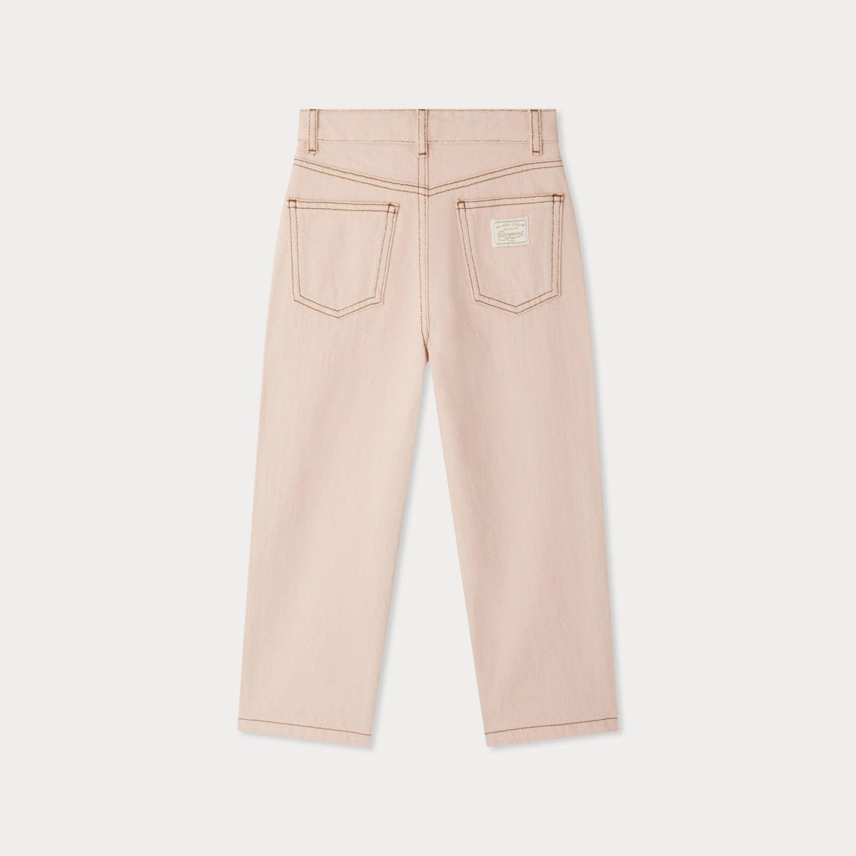 Girls Light Pink Cotton Trousers