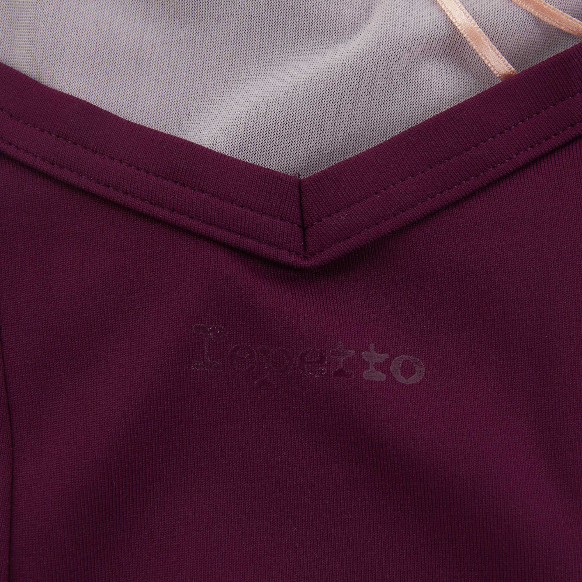Girls Wine Red Ballet Onesies
