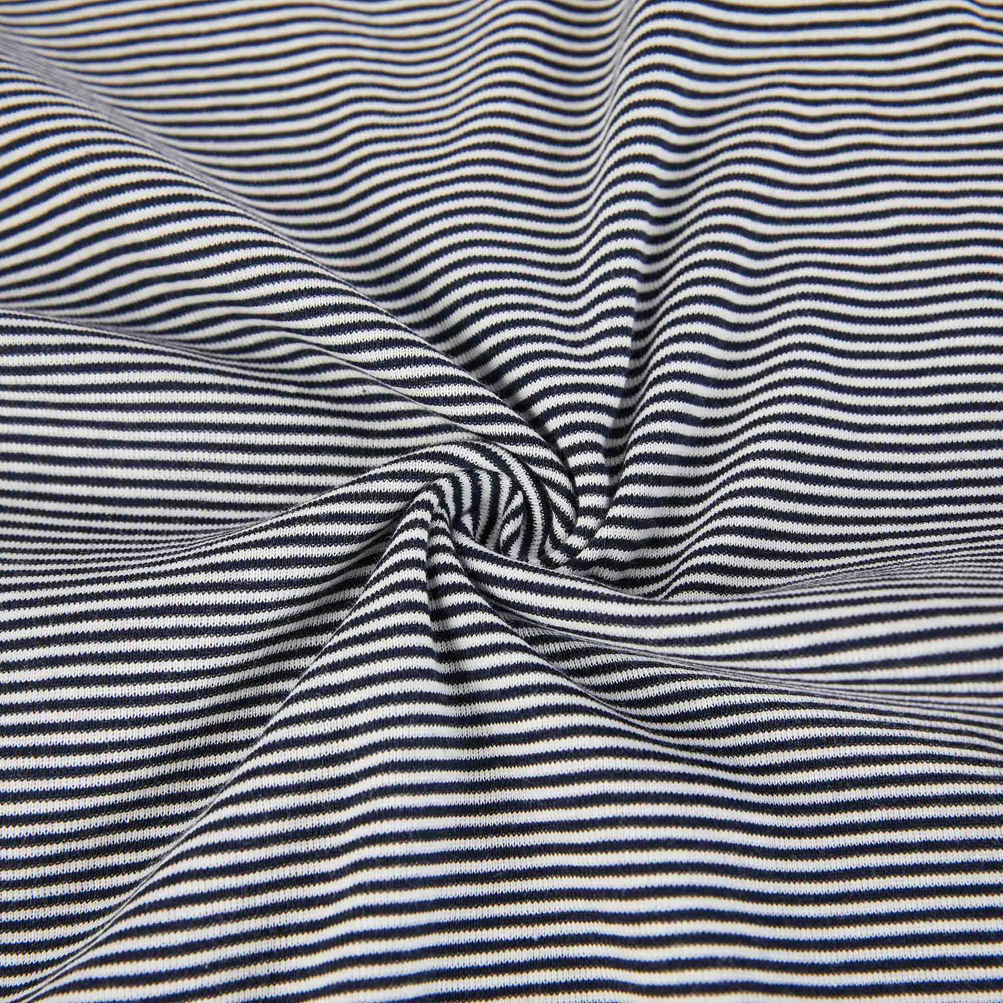 Girls Black Stripes Cotton T-Shirt