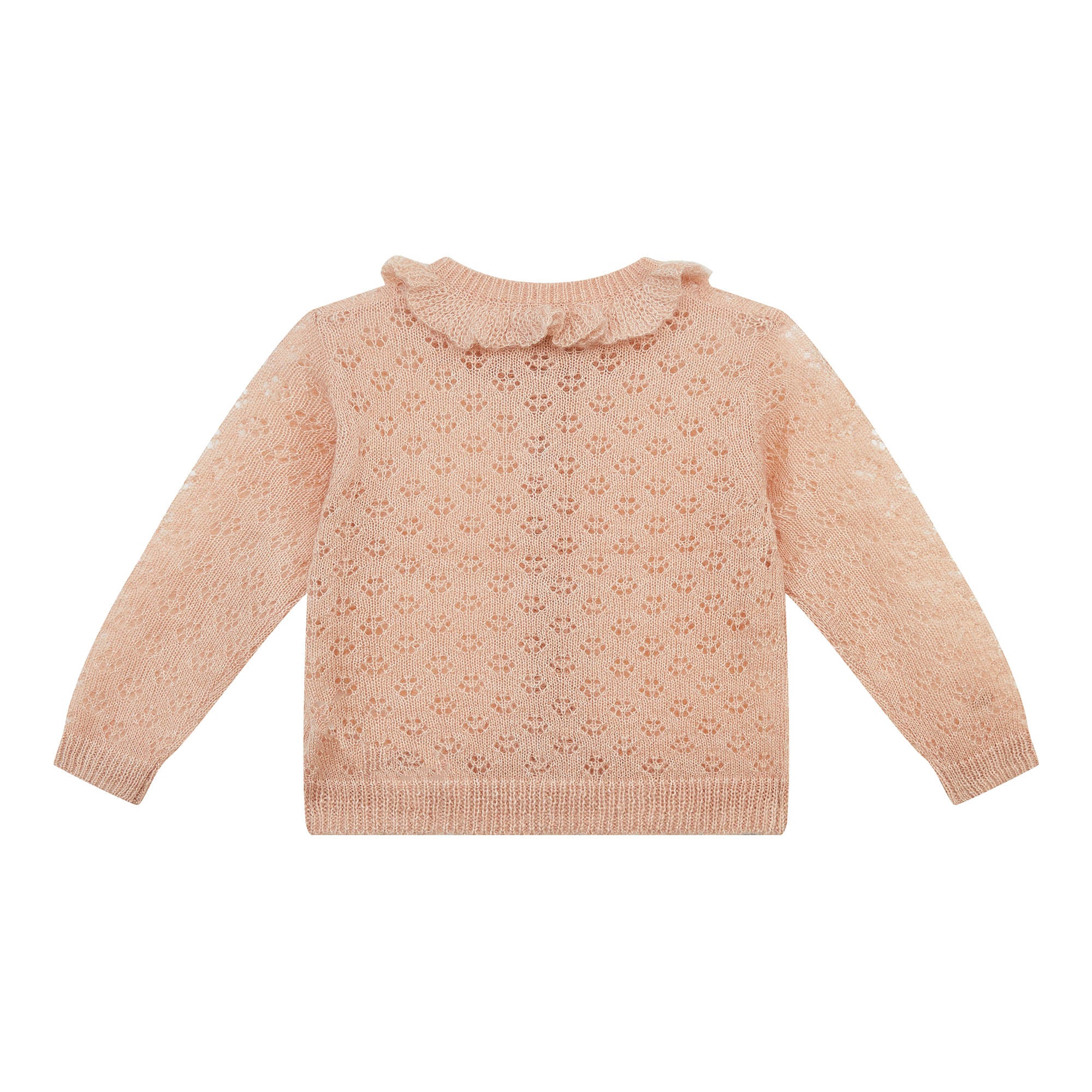 Baby Girls Pink Hollow Cardigan