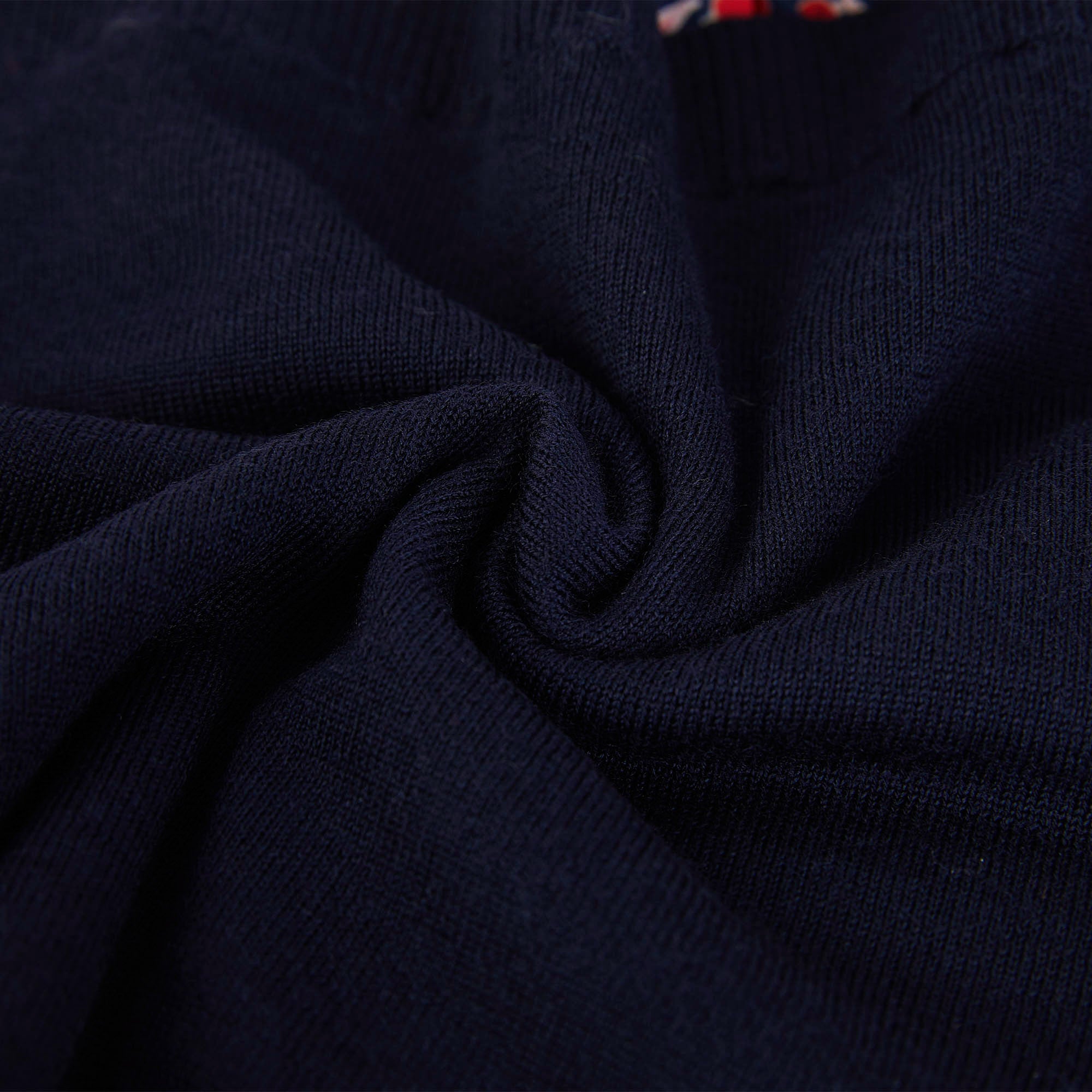 Girls Navy Wool Dress