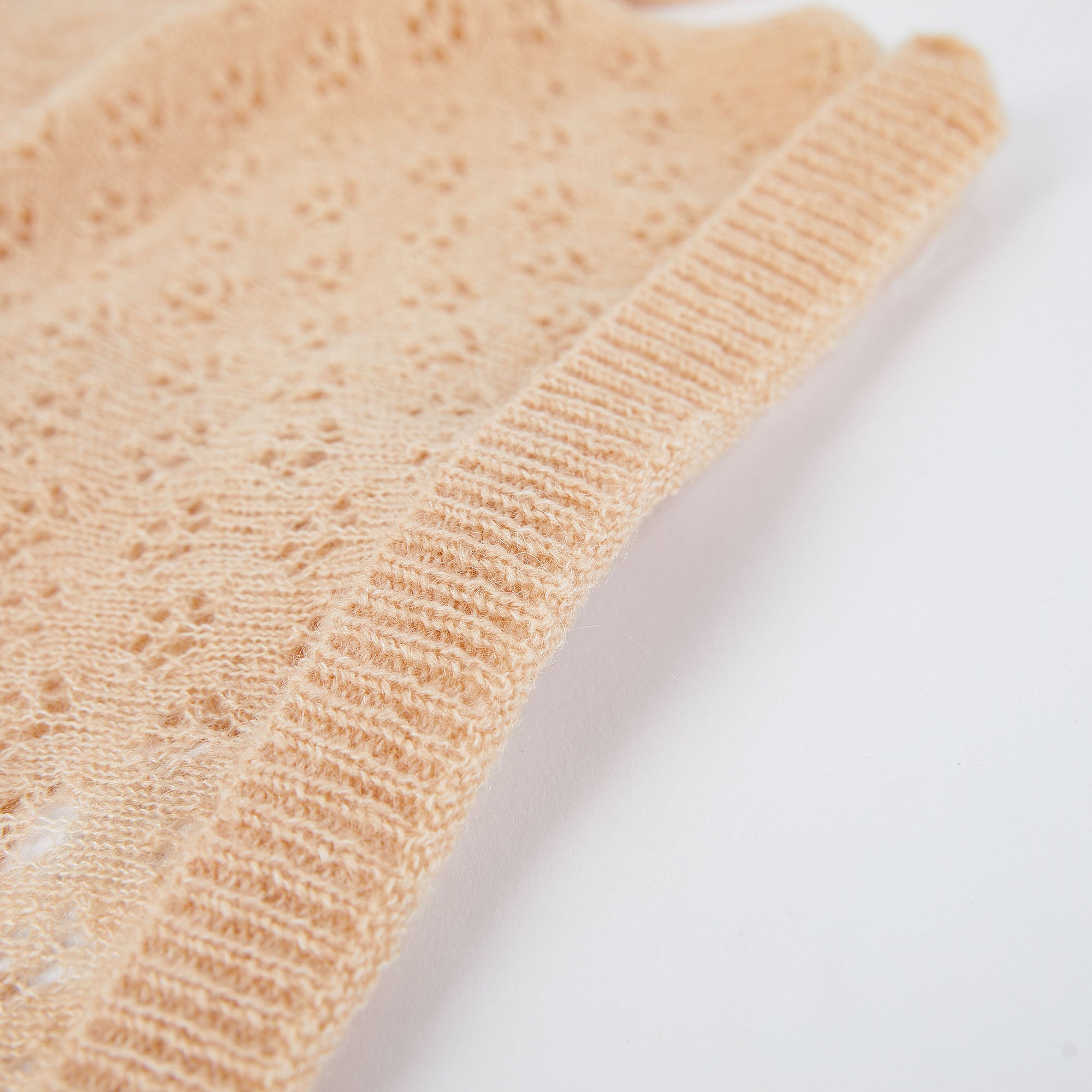 Baby Girls Pink Hollow Cardigan