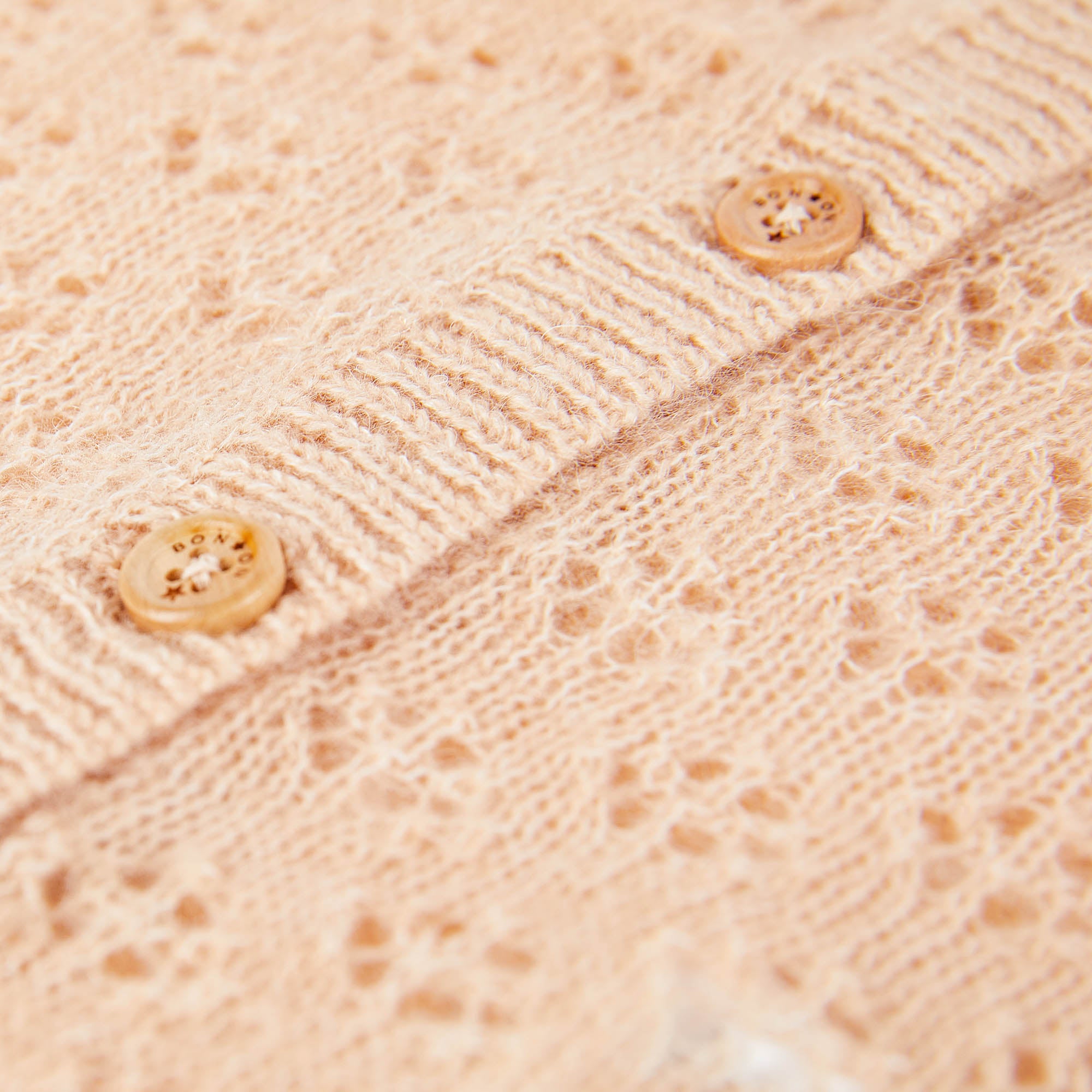 Baby Girls Pink Hollow Cardigan