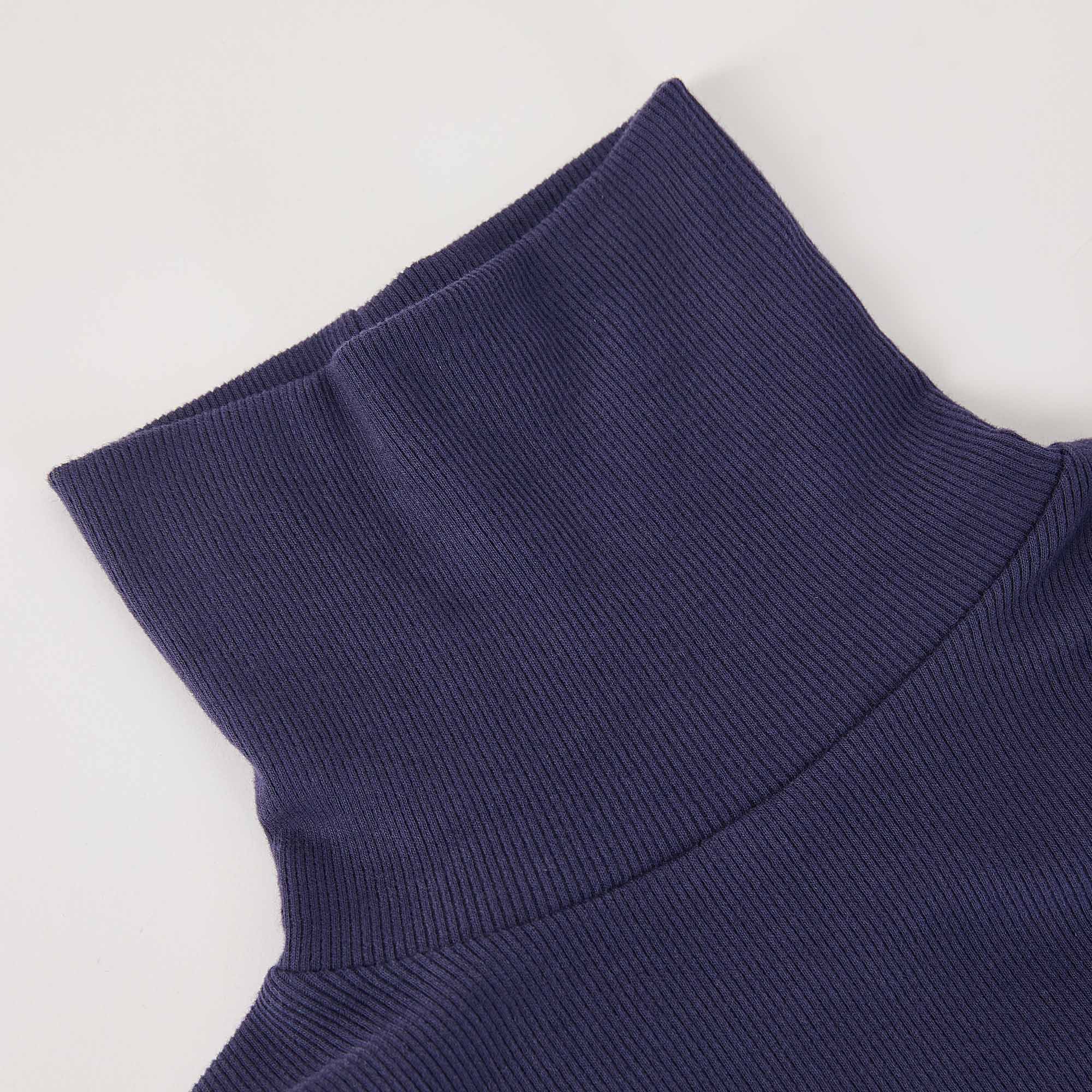 Girls Navy Cotton Top