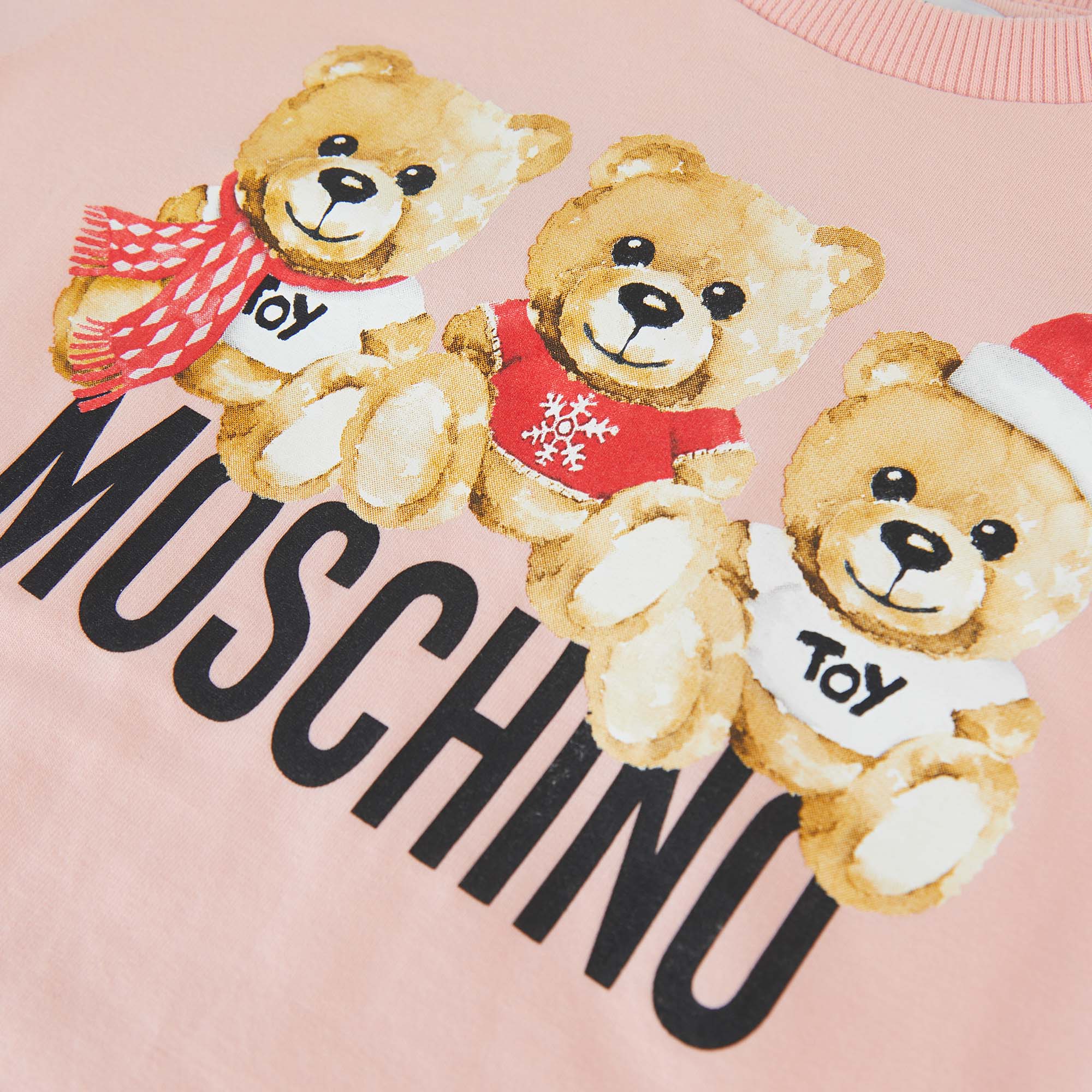 Girls Pink Printed Cotton T-Shirt
