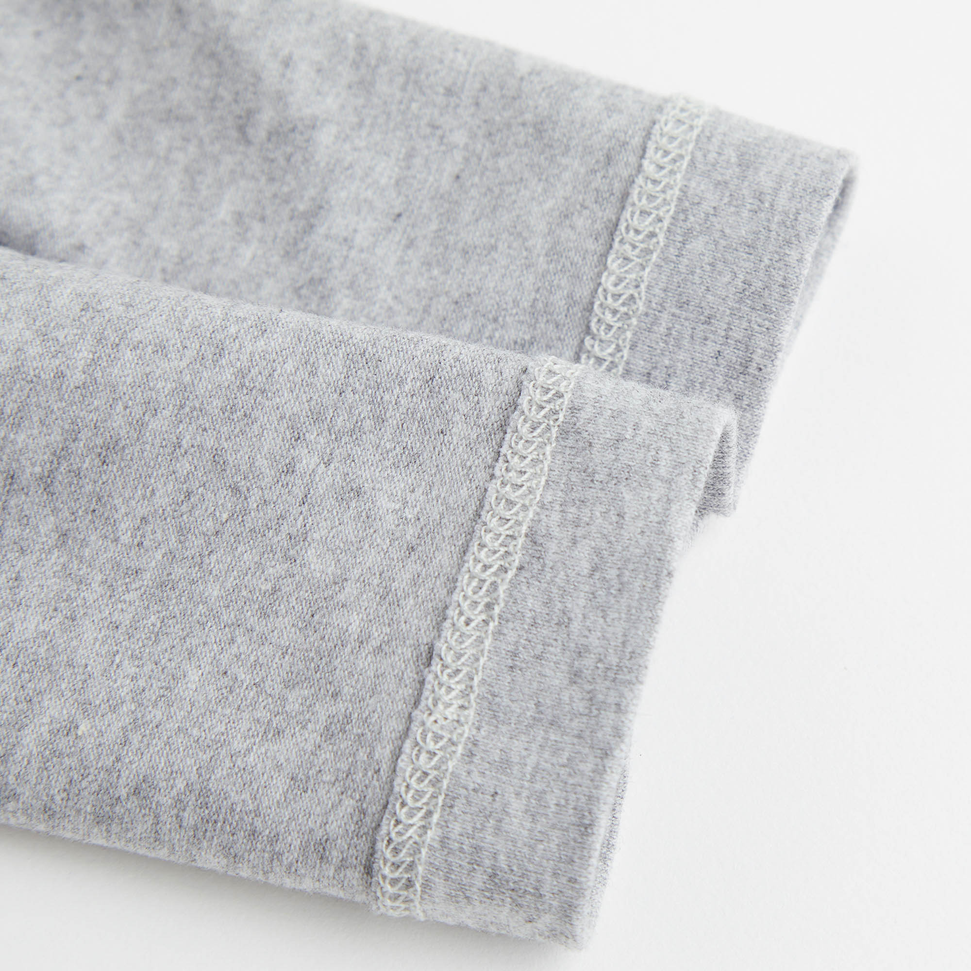 Girls Grey Logo Cotton Leggings