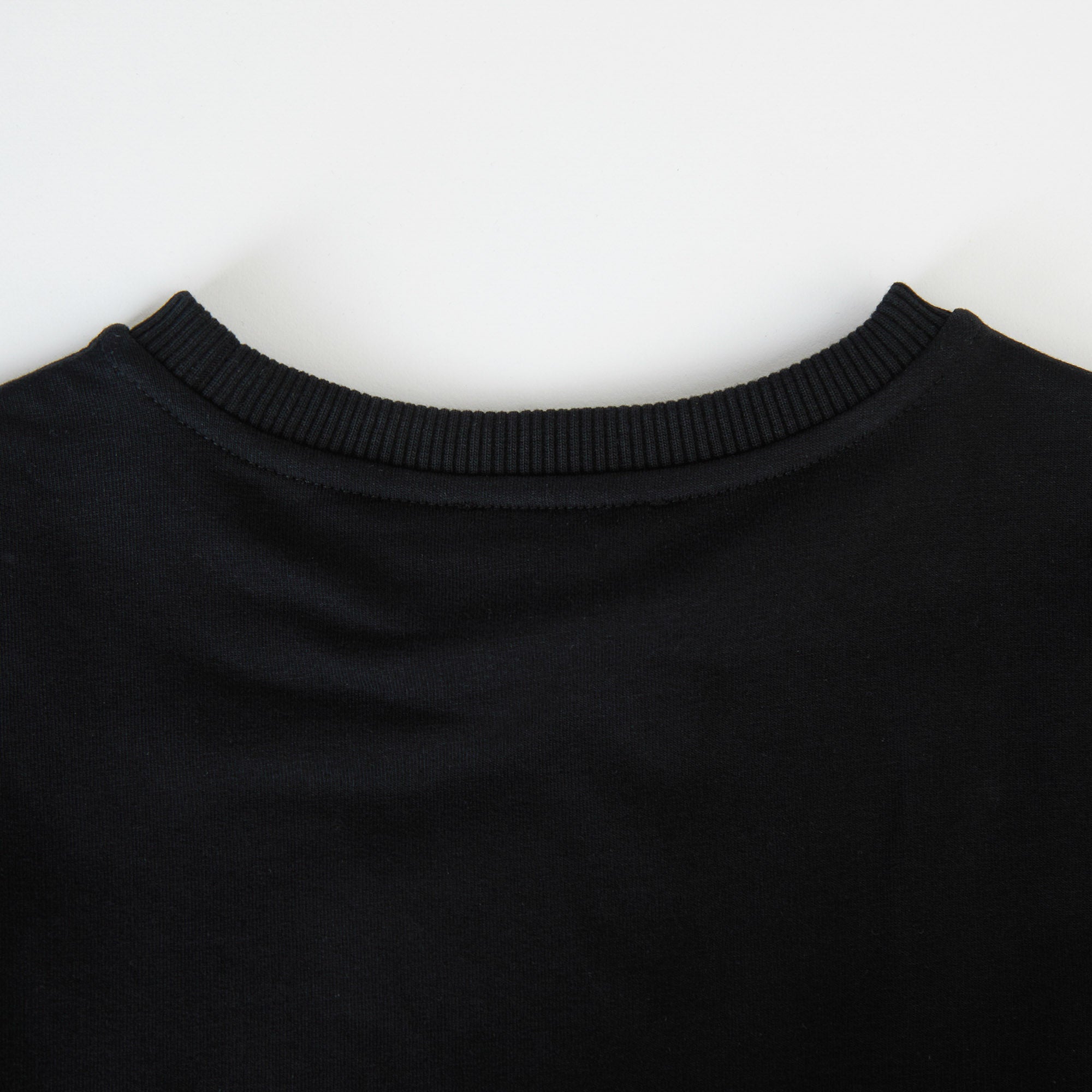 Girls Black Printed Cotton Sweatshirt