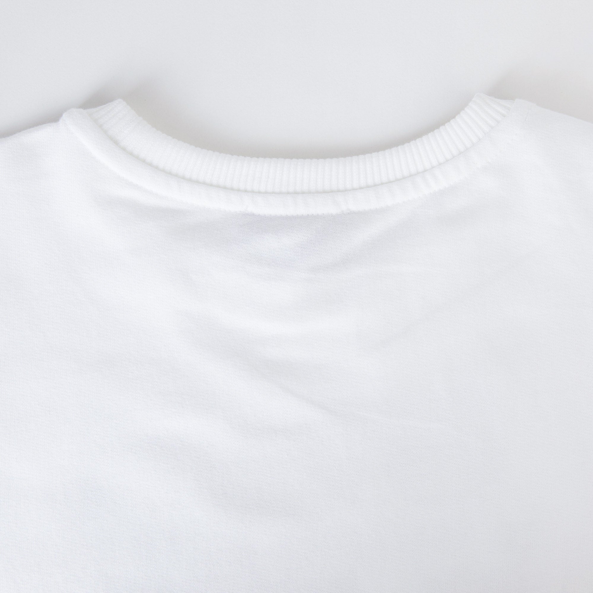 Girls White Logo Cotton Dress