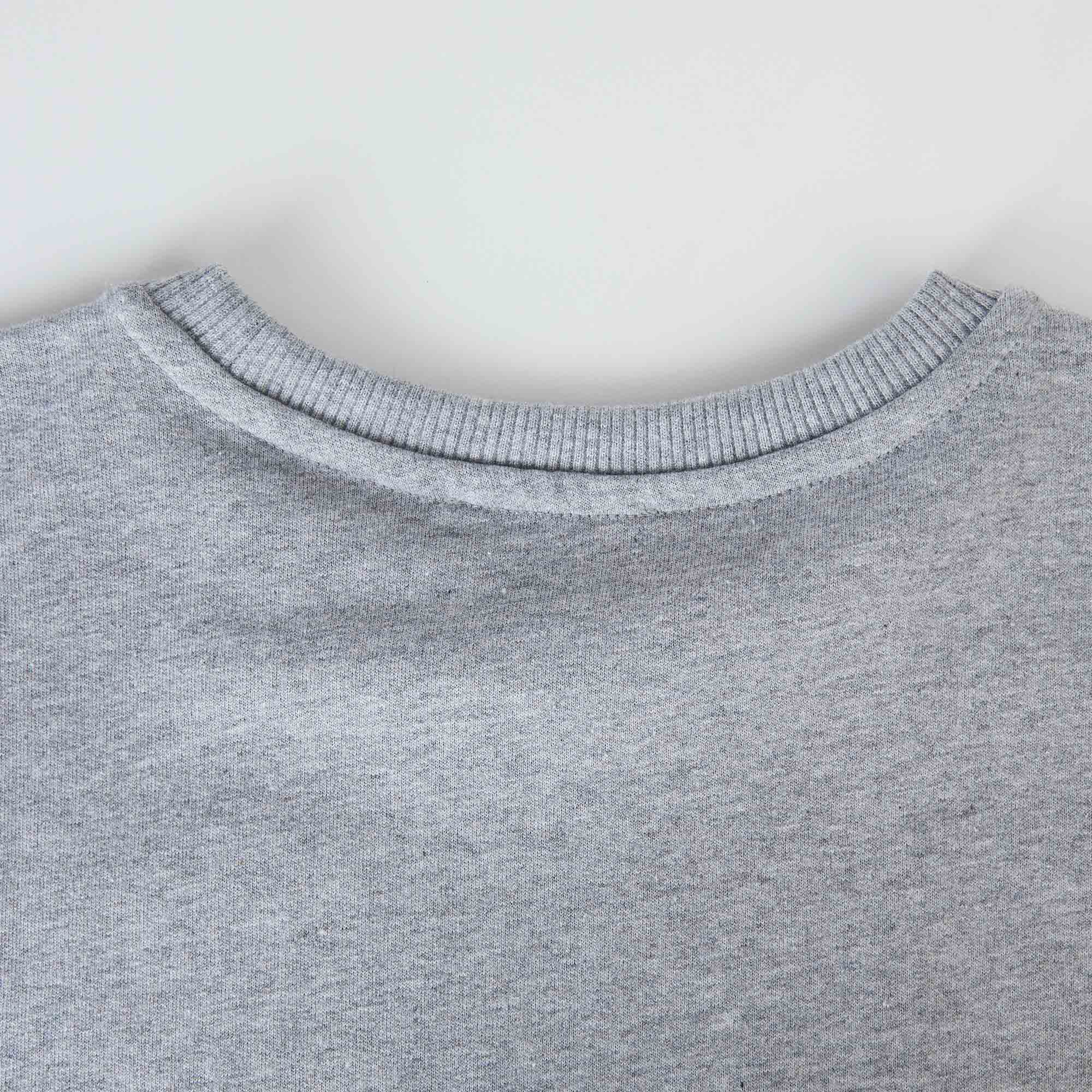 Girls Grey Logo Cotton Dress