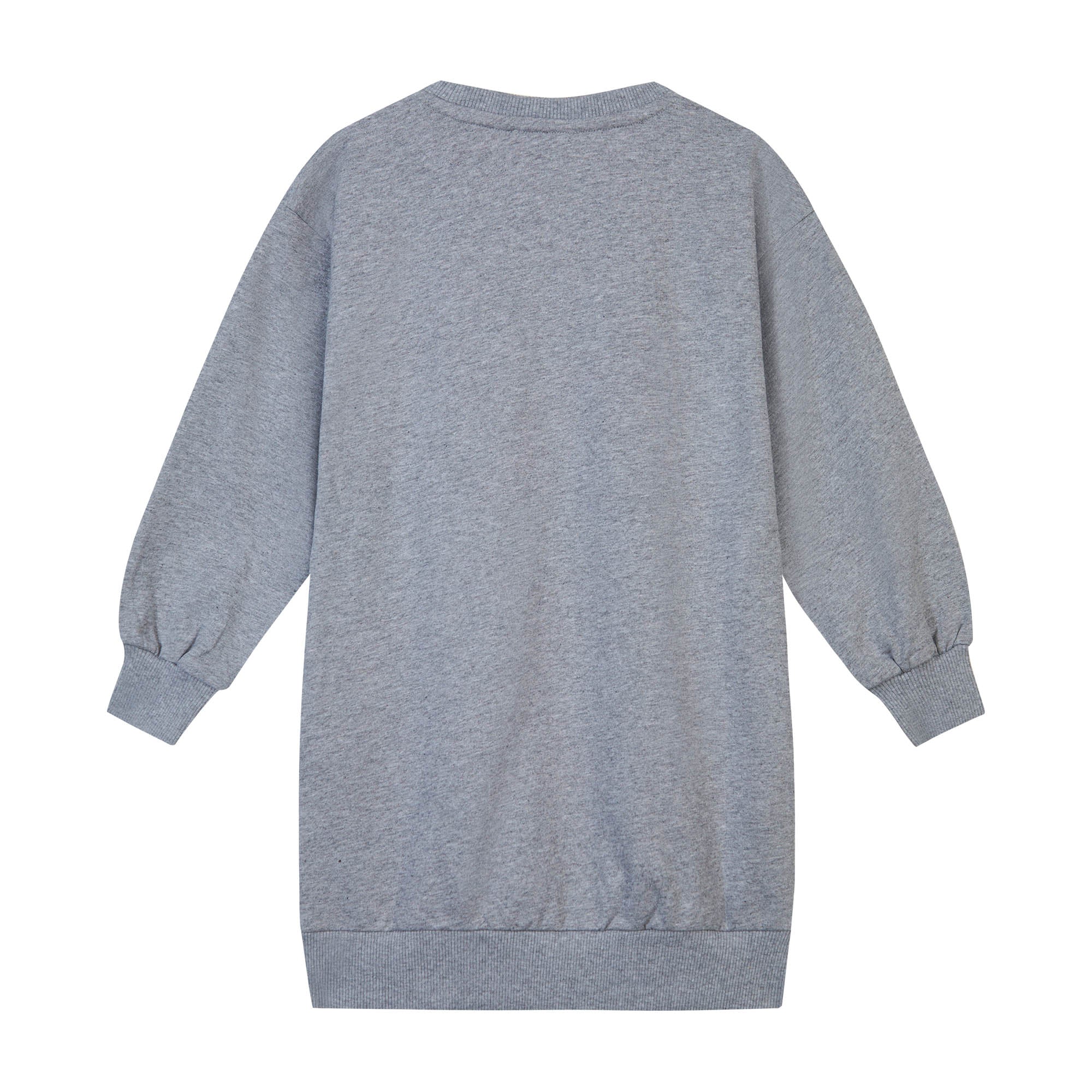 Girls Grey Logo Cotton Dress