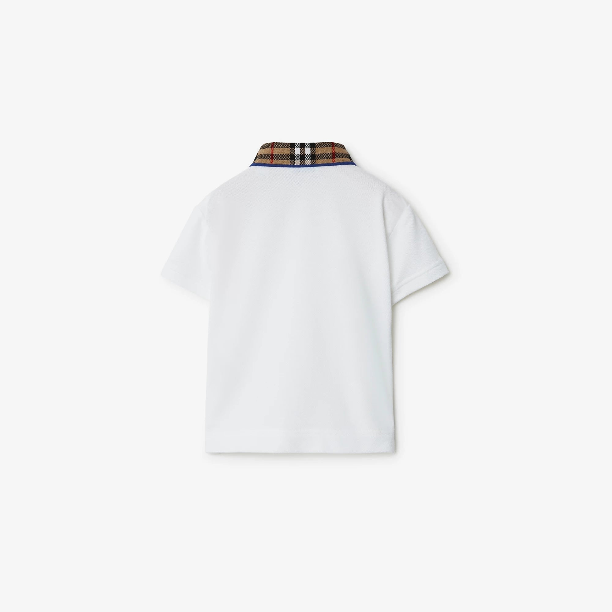 Baby Boys White Cotton Polo Shirt