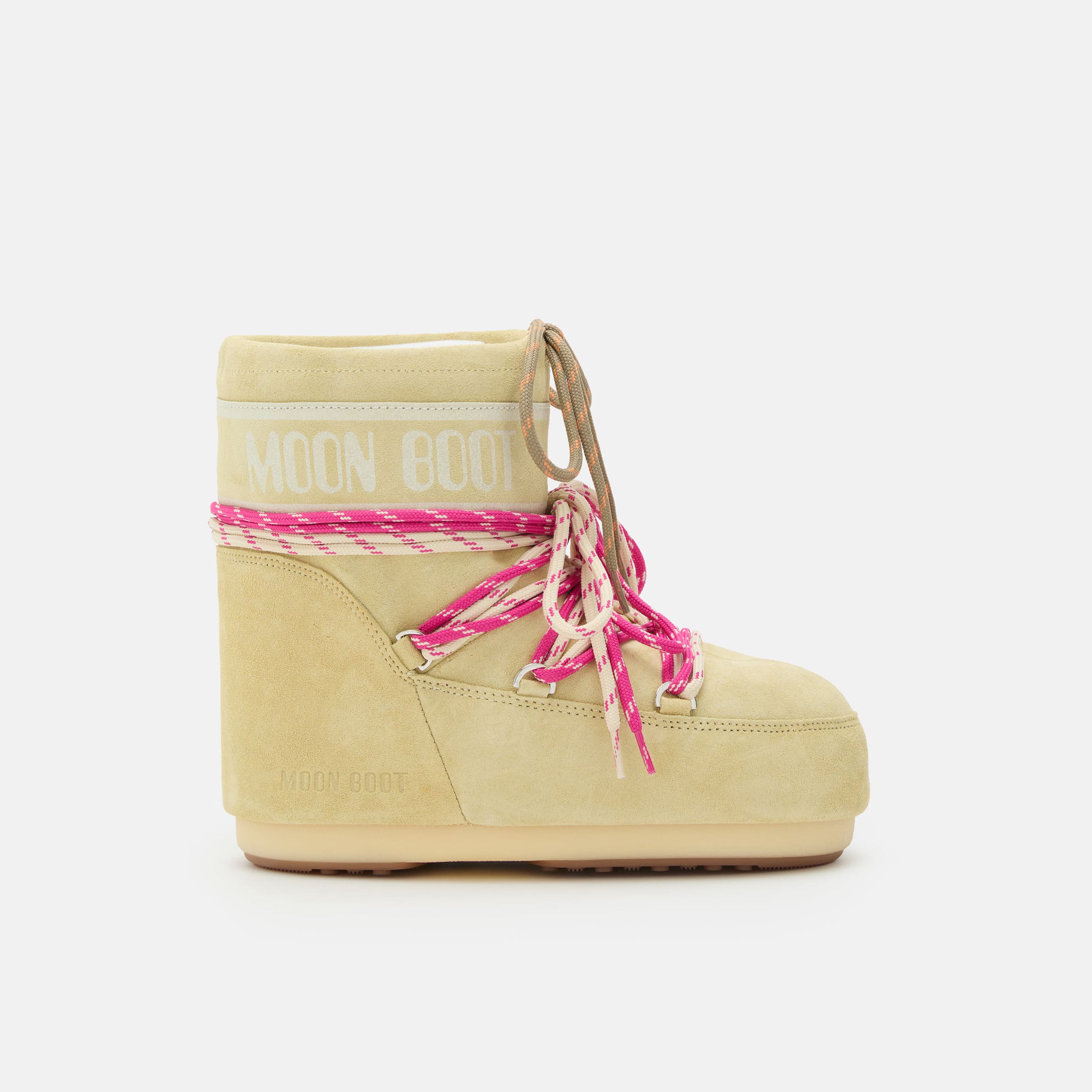 Women Yellow "ICON LOW" Suede Boots